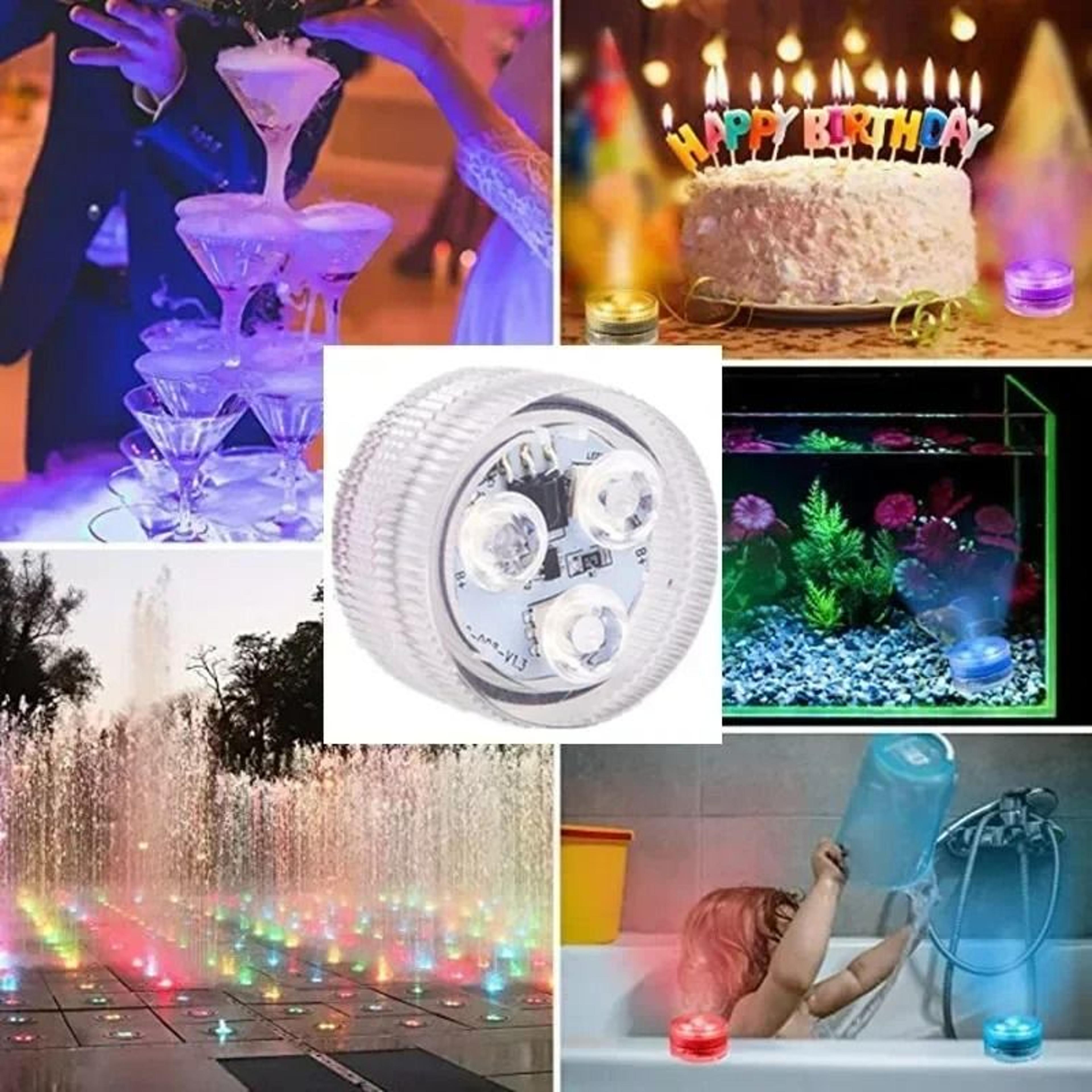 Waterproof Underwater RGB LED Light Set With Wireless Remote Control 6