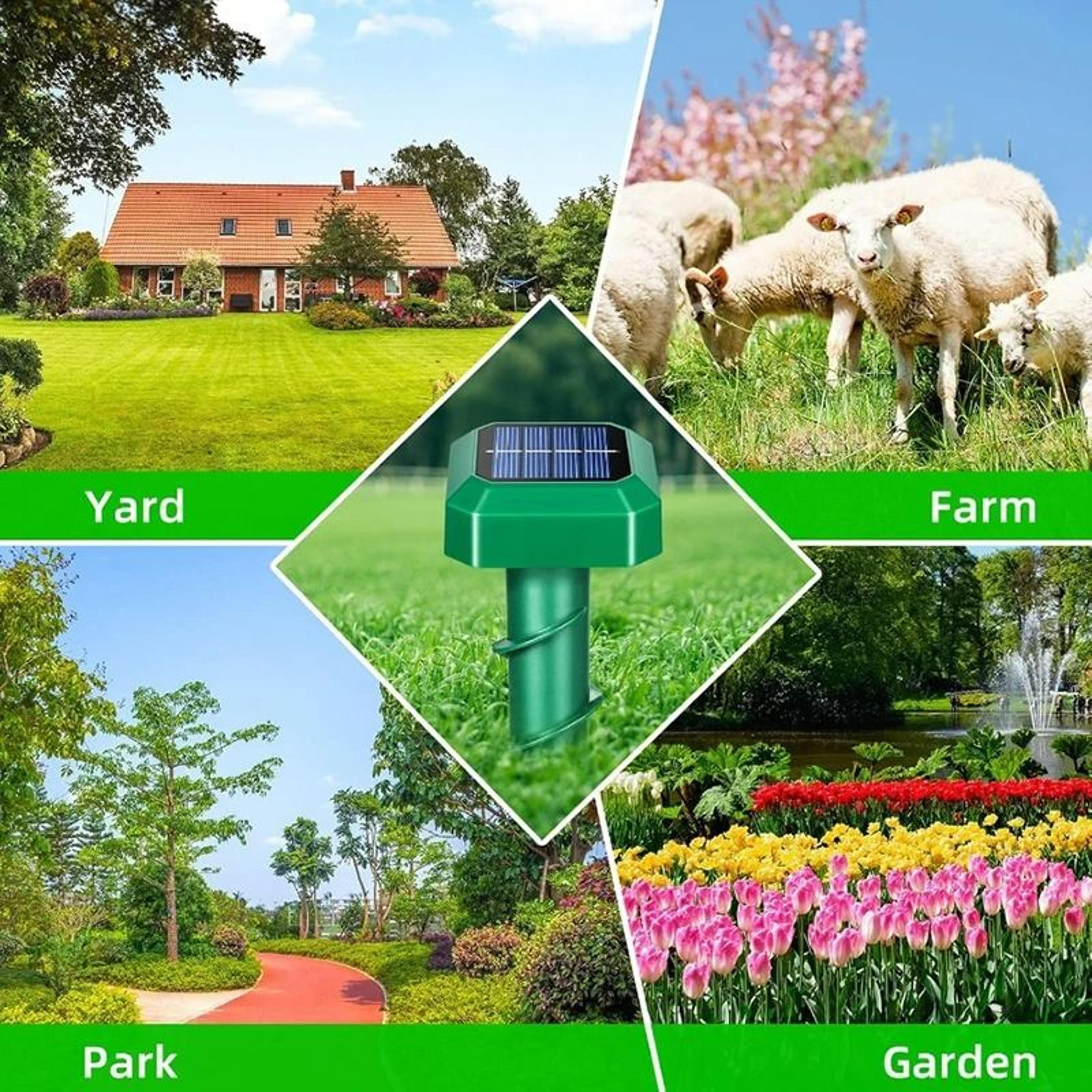 Upgraded Solar Ground Spike Mosquito Killer  Rodent Repeller Lawn Lamp 4