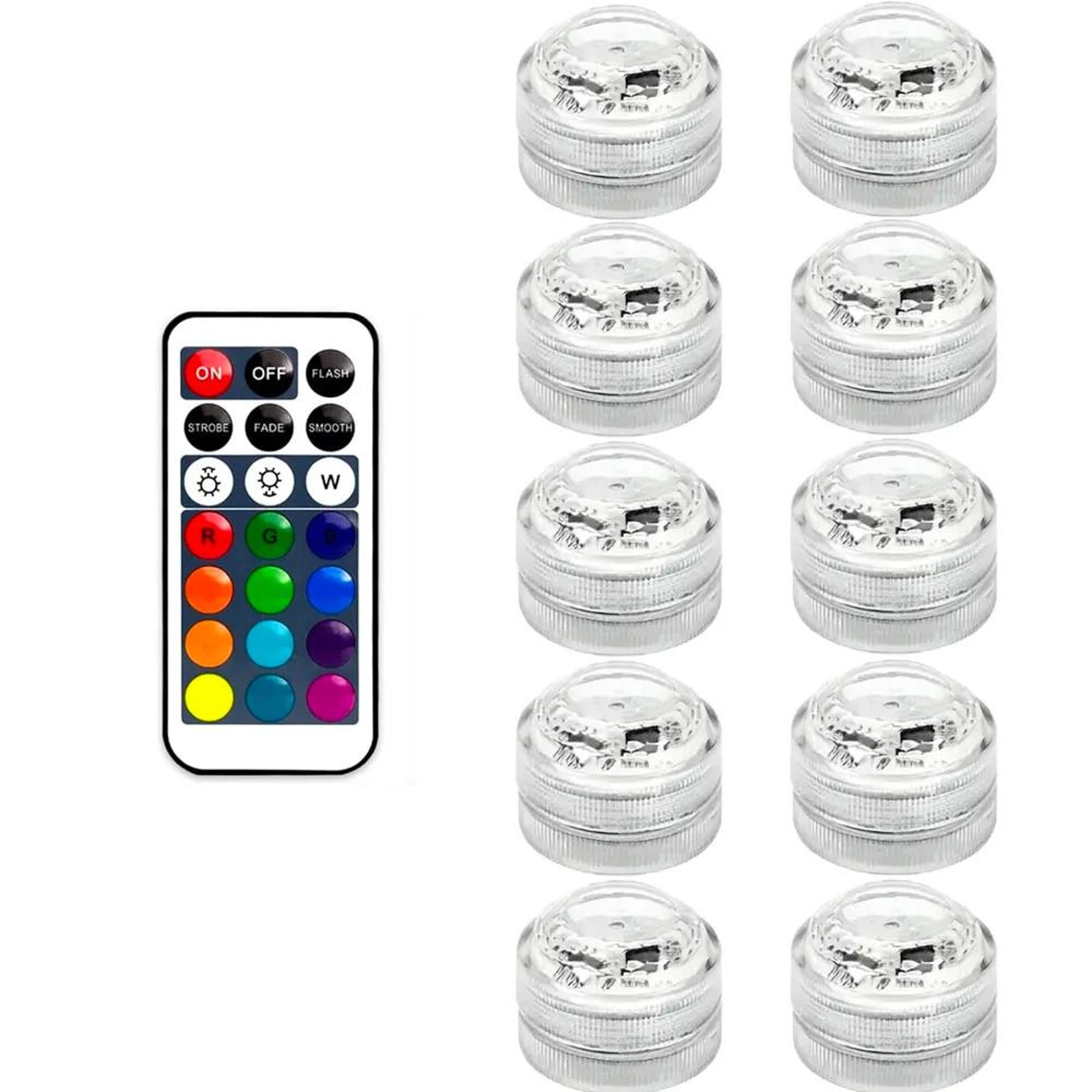 Mini Submersible Waterproof LED Tea Light Candles With Remote Control 6