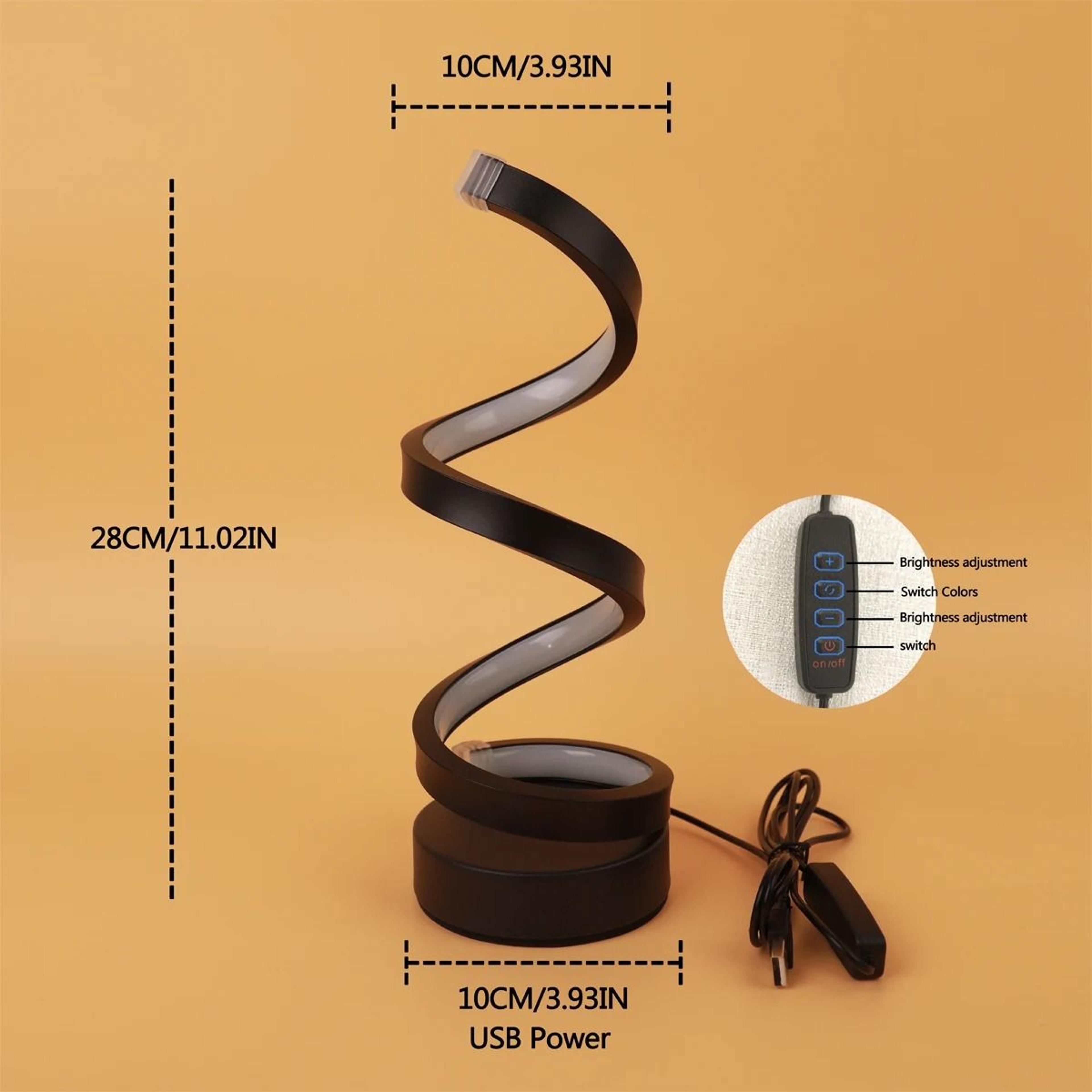 Modern Creative Spiral LED Table Lamp Fixture 5