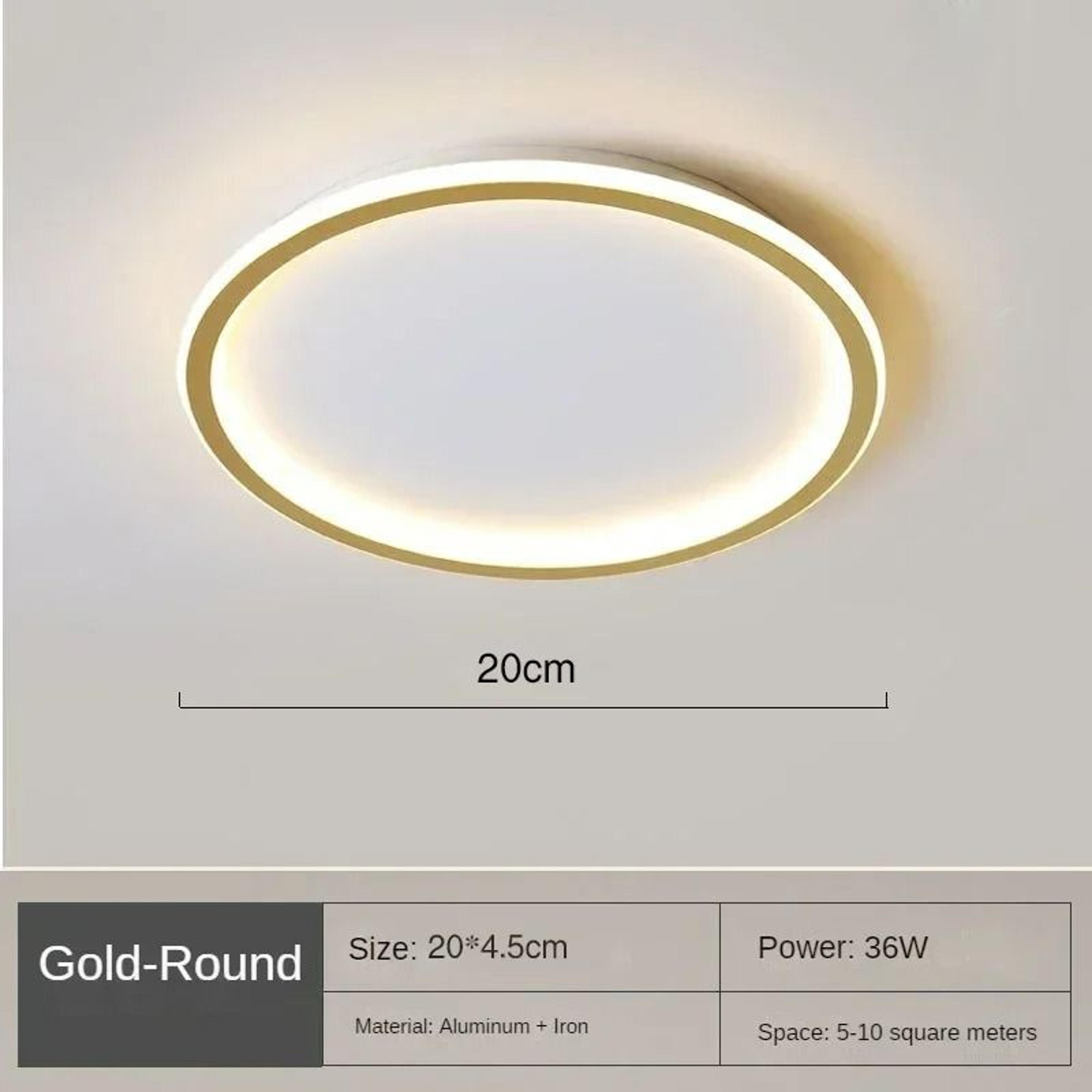 Nordic Minimalist Circular LED Ceiling Light Fixture 10