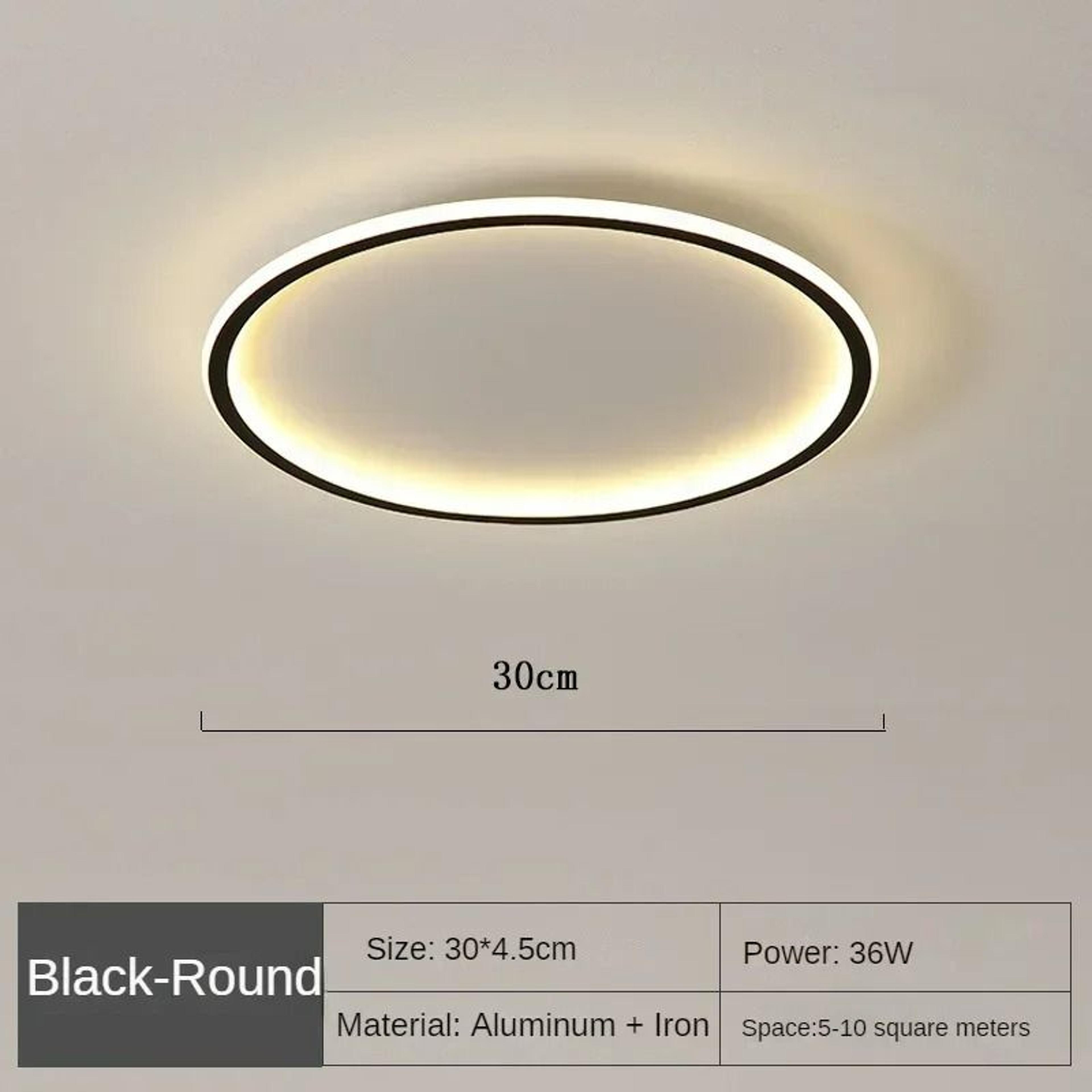 Nordic Minimalist Circular LED Ceiling Light Fixture 7