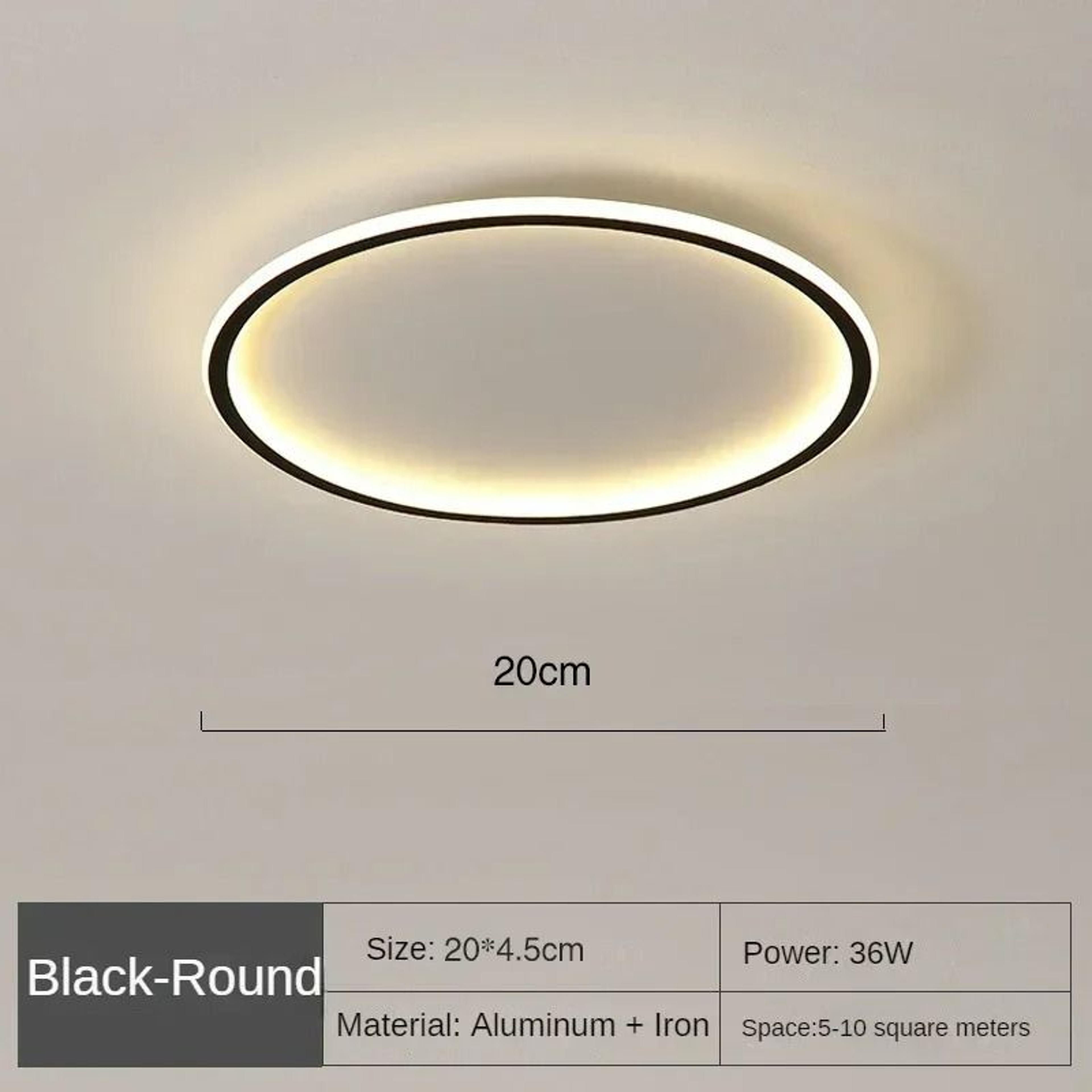 Nordic Minimalist Circular LED Ceiling Light Fixture 9
