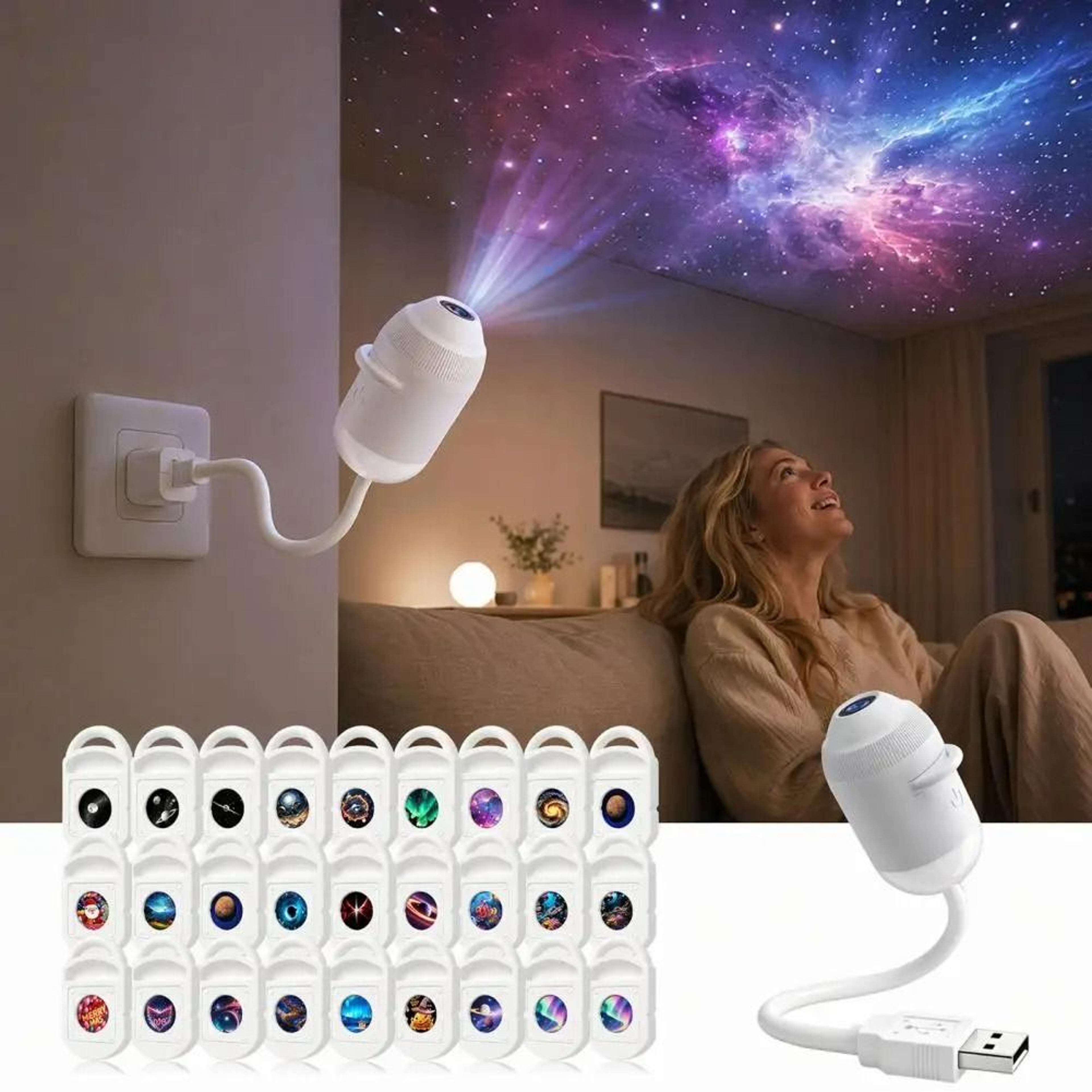 USB 2in1 Starry Sky Projector  Touch Control Night Light 3