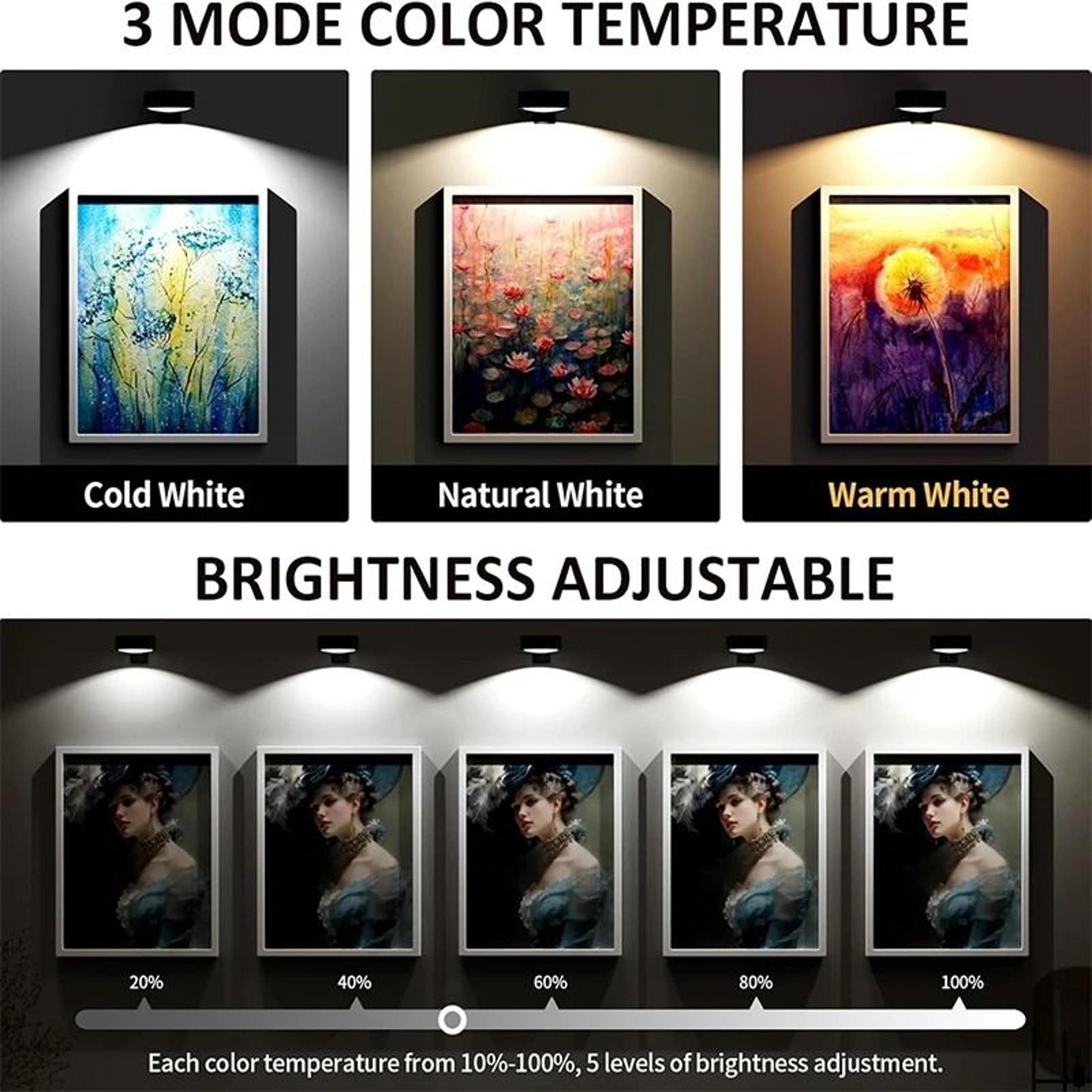 Rechargeable Wireless LED Picture  Frame Light 2