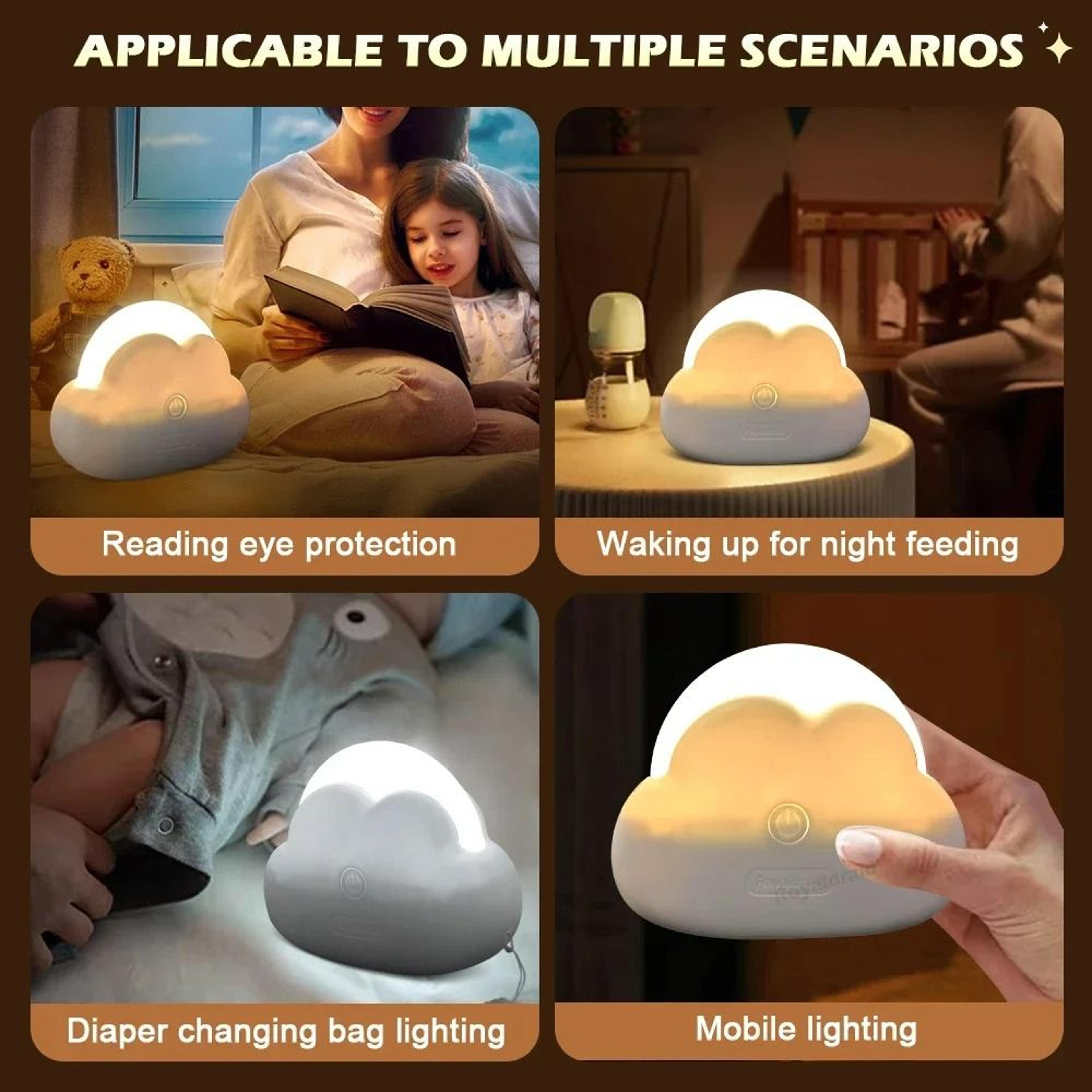 Creative Cloud Mini USB Rechargeable LED Night Light 5