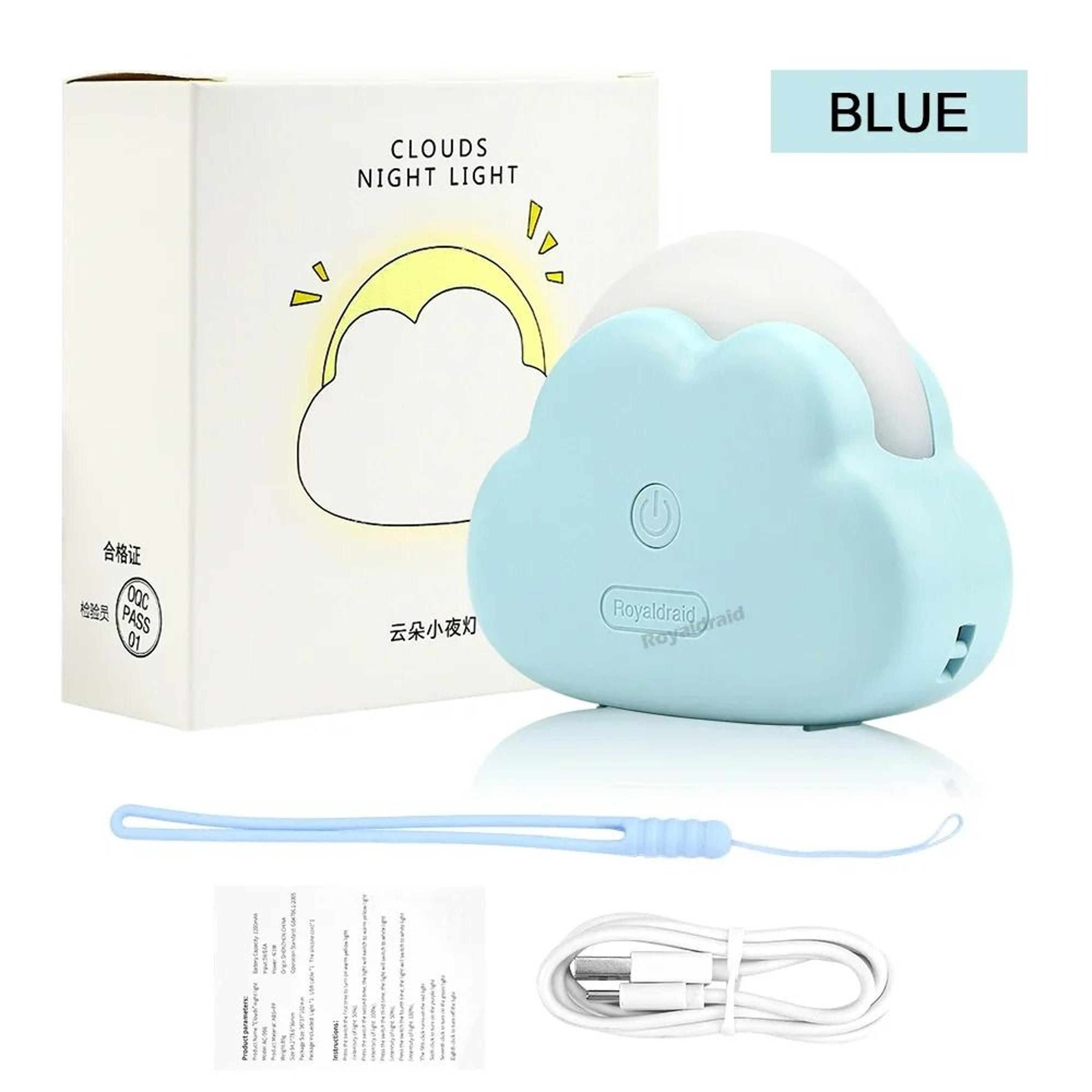 Creative Cloud Mini USB Rechargeable LED Night Light 8