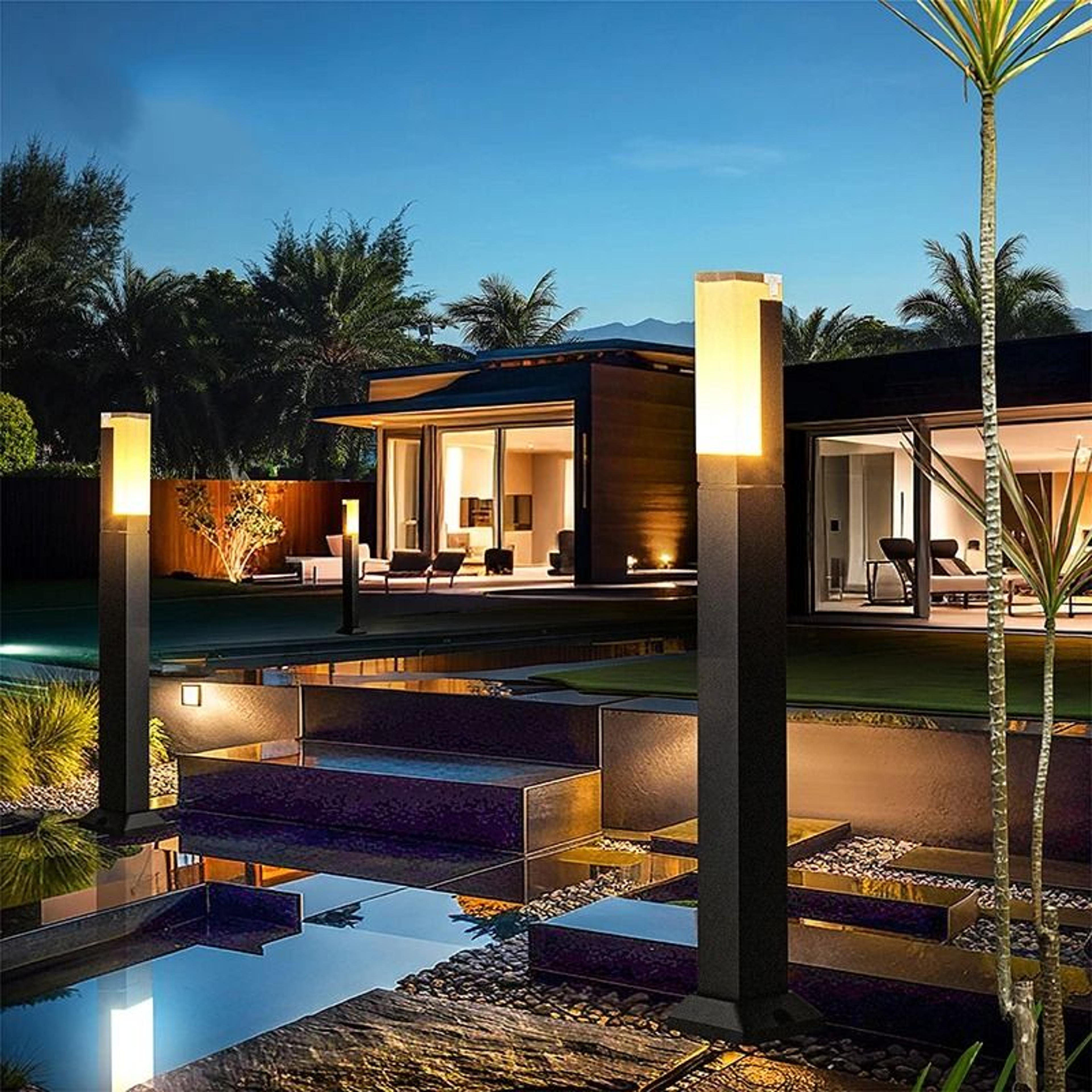 Modern Minimalist Aluminum Outdoor LED Lawn  Landscape Light 4