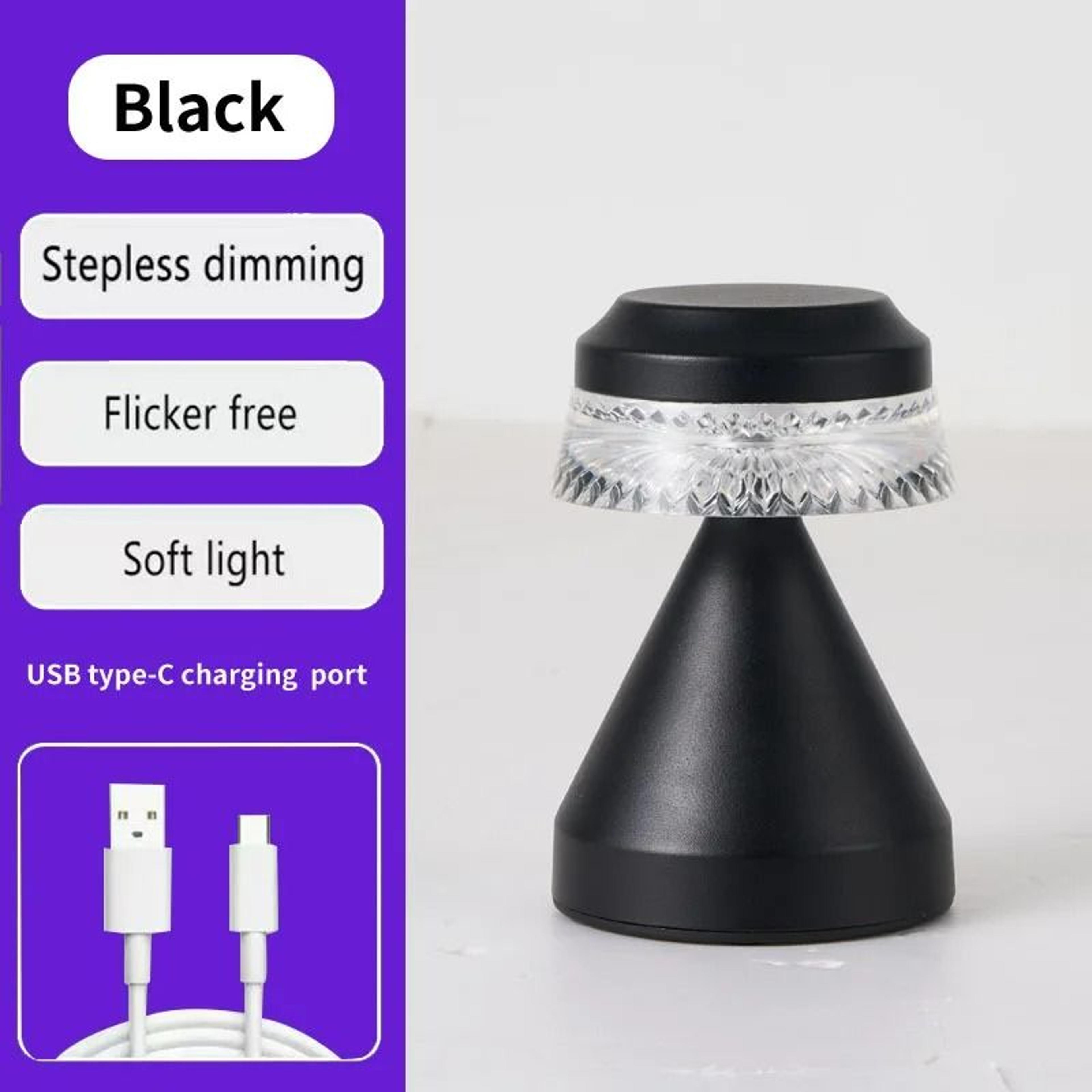 Bedroom Fabric Shade LED Night Light Table Lamp 11