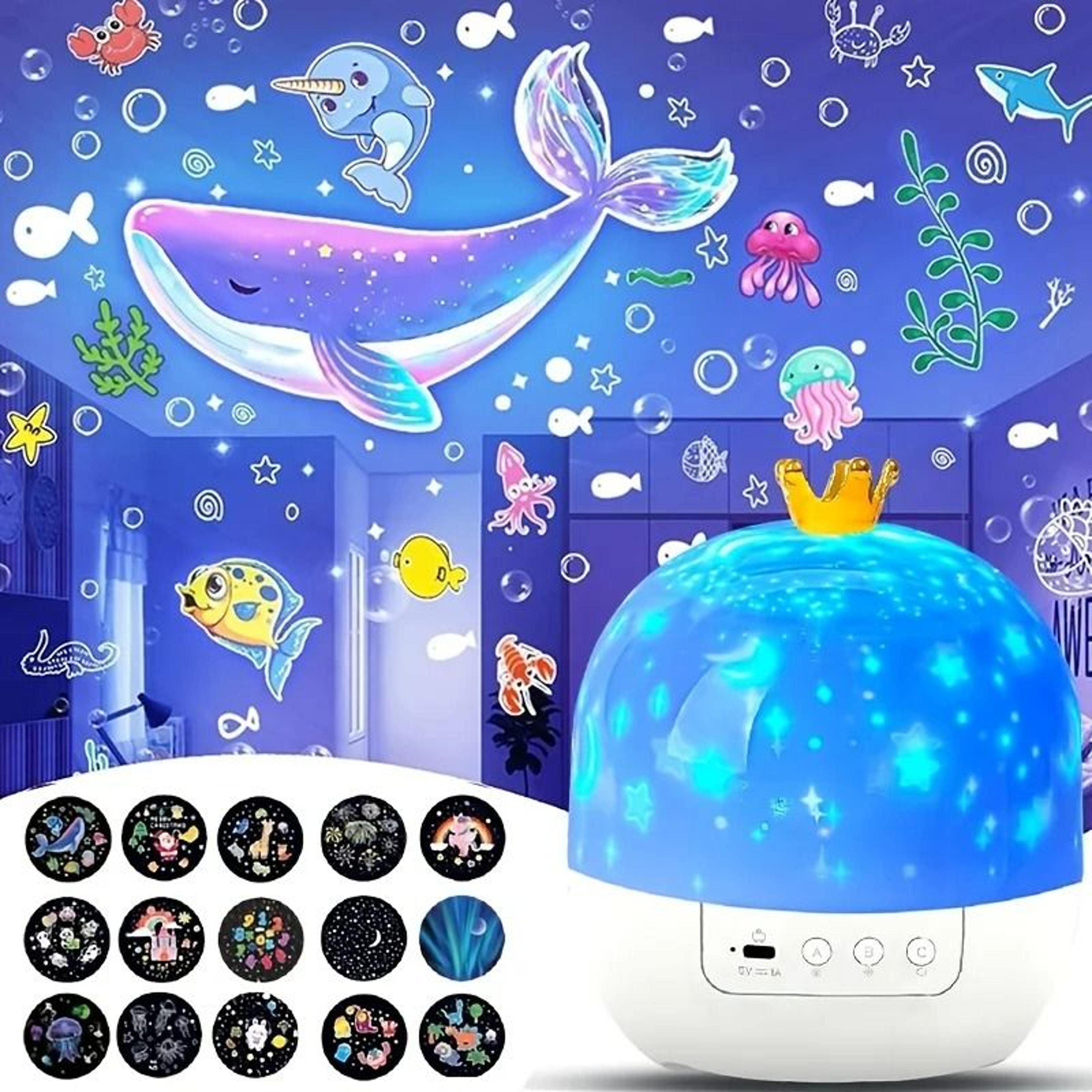 Crown Fantasy Starry Sky 15in1 Projection Night Light 7