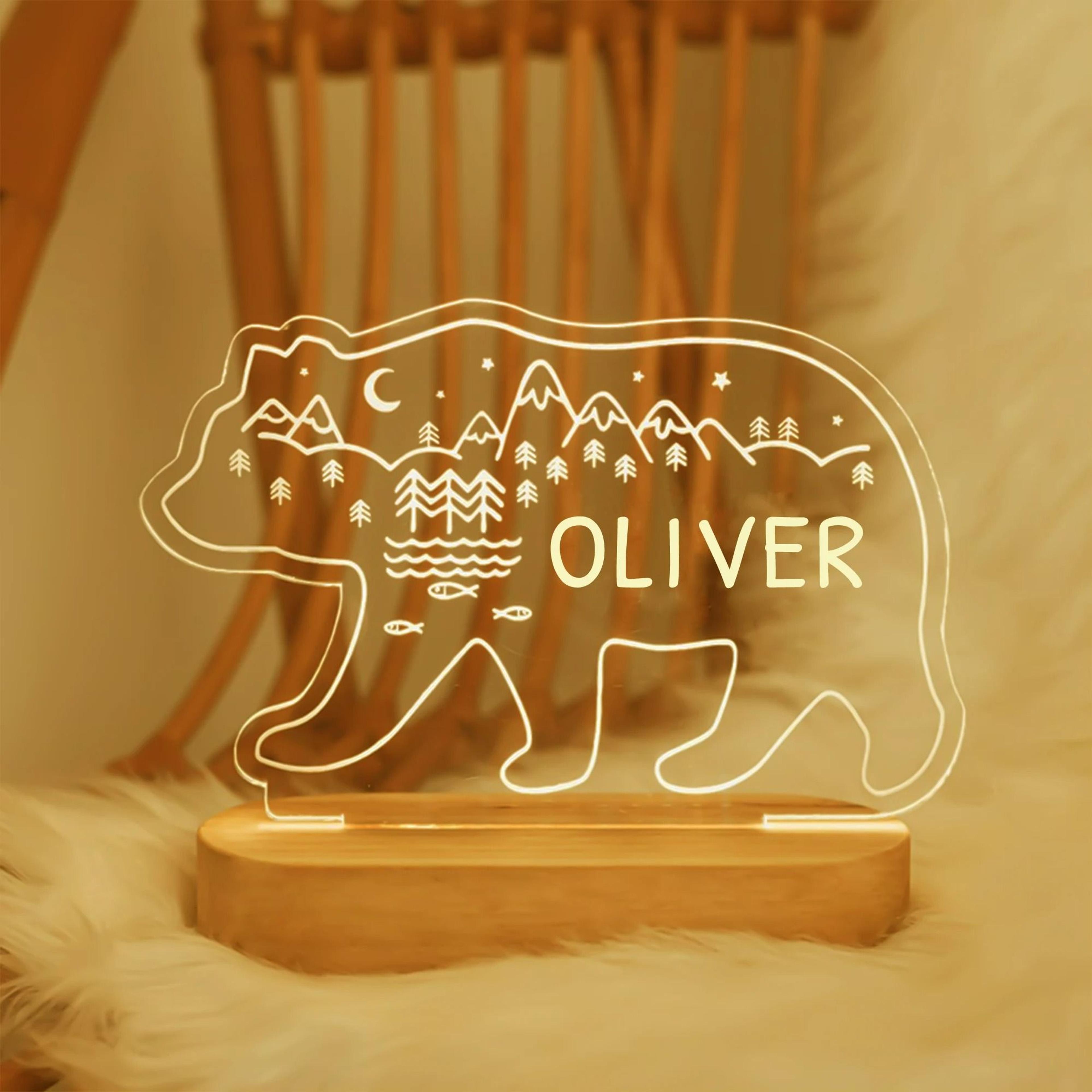 Personalized Children Name LED Night Light 16