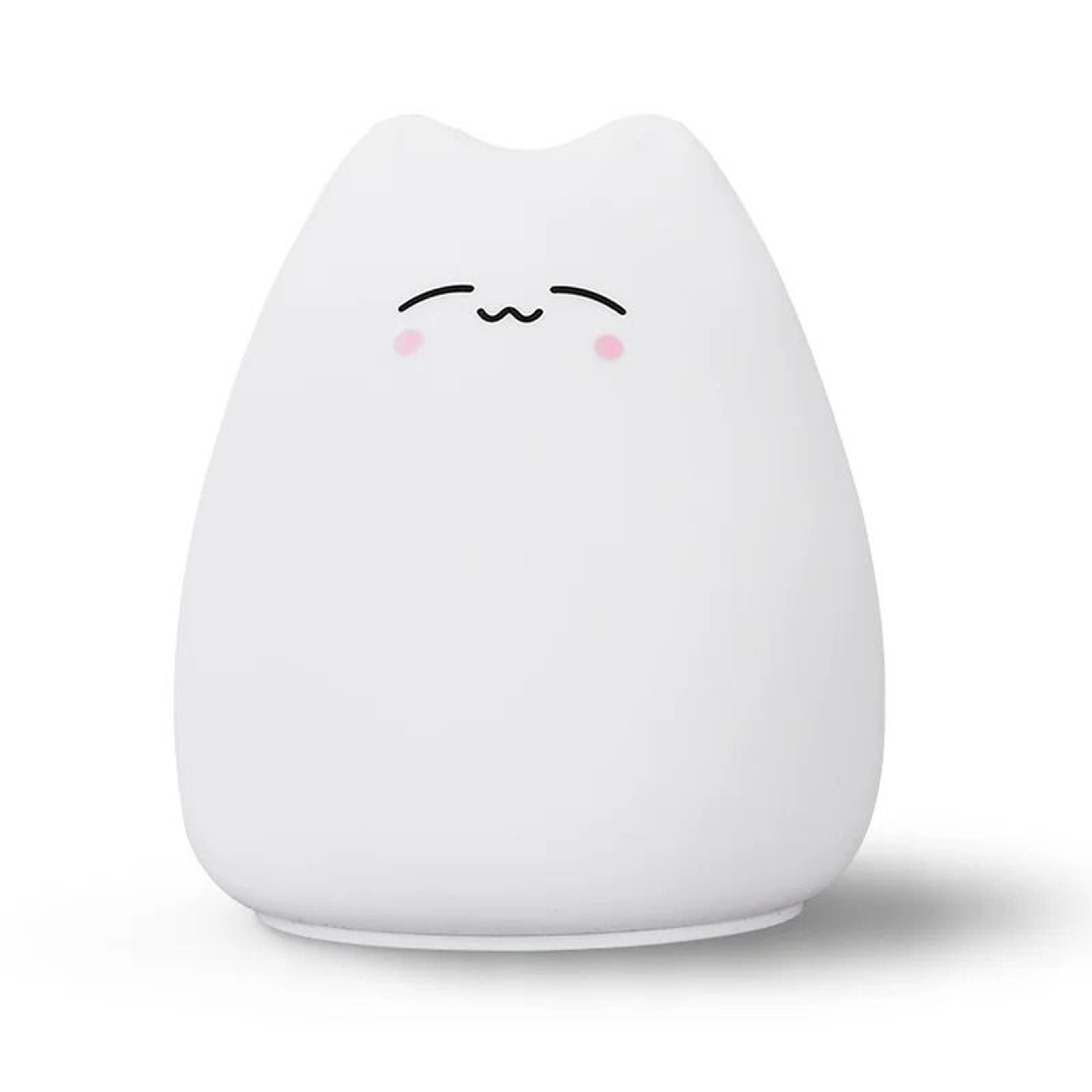 Kawaii Mini Cat Silicone LED Night Light 10