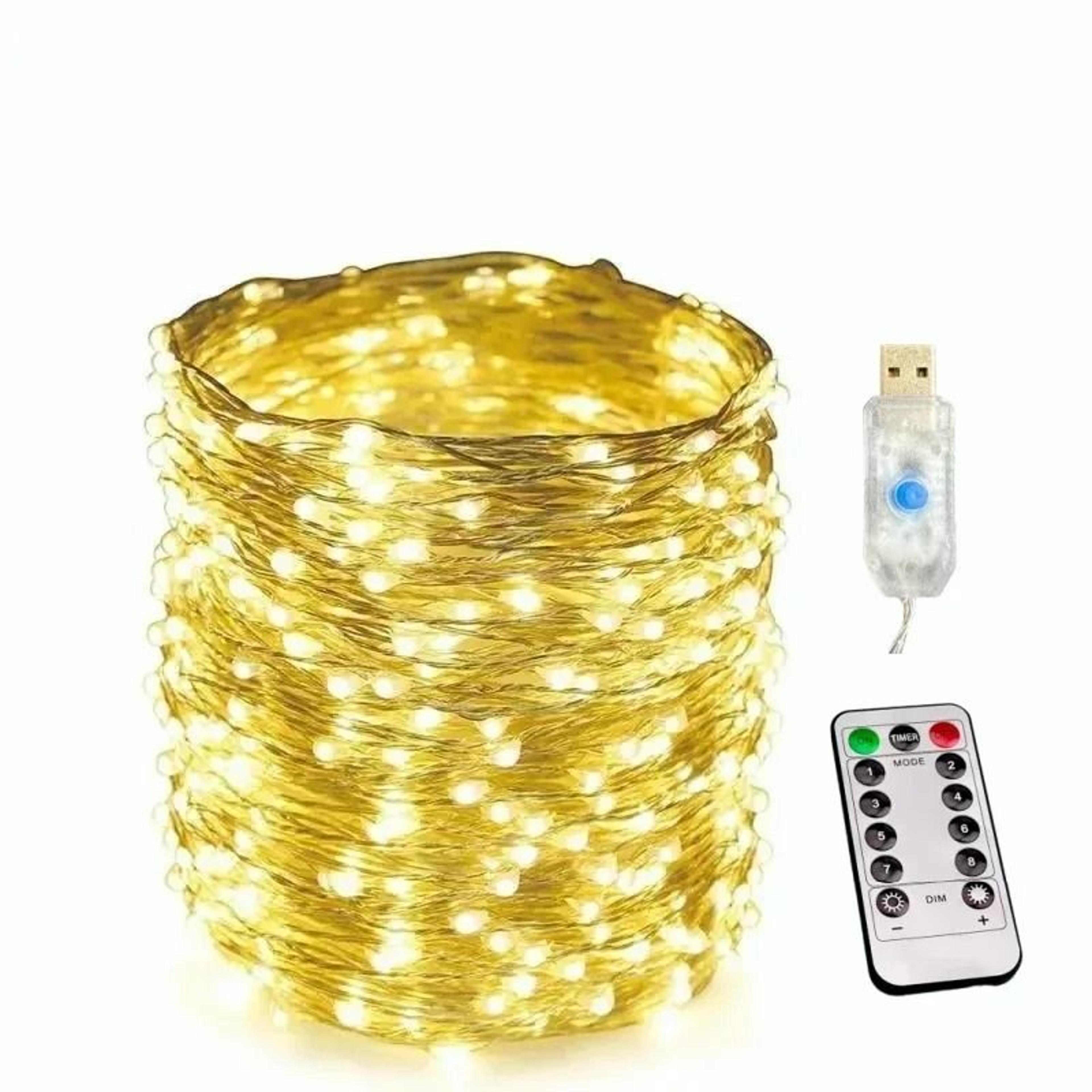 USB 8Mode RemoteControl LED String Lights 9