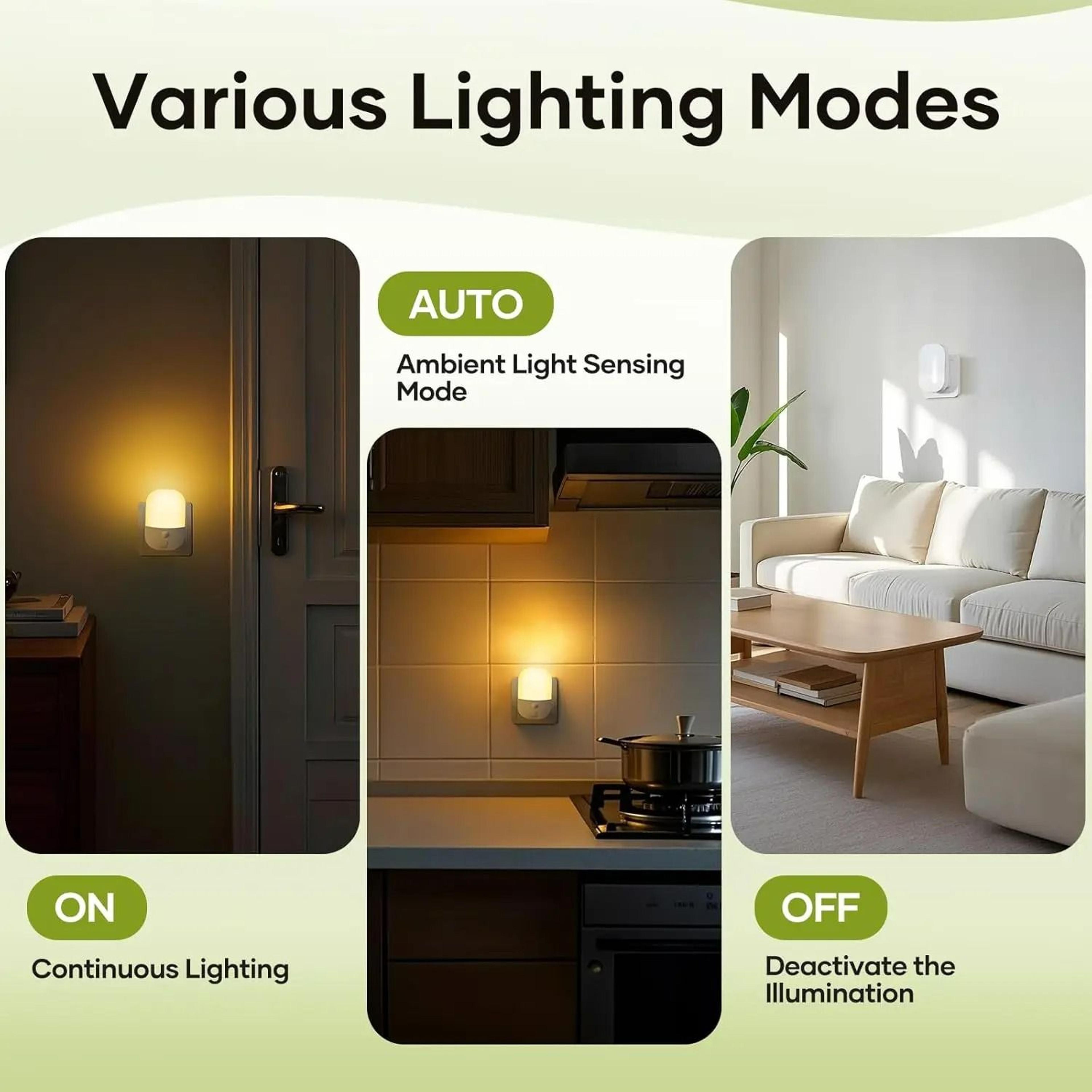 PlugIn LED Night Light With DusktoDawn Twilight Sensor 5