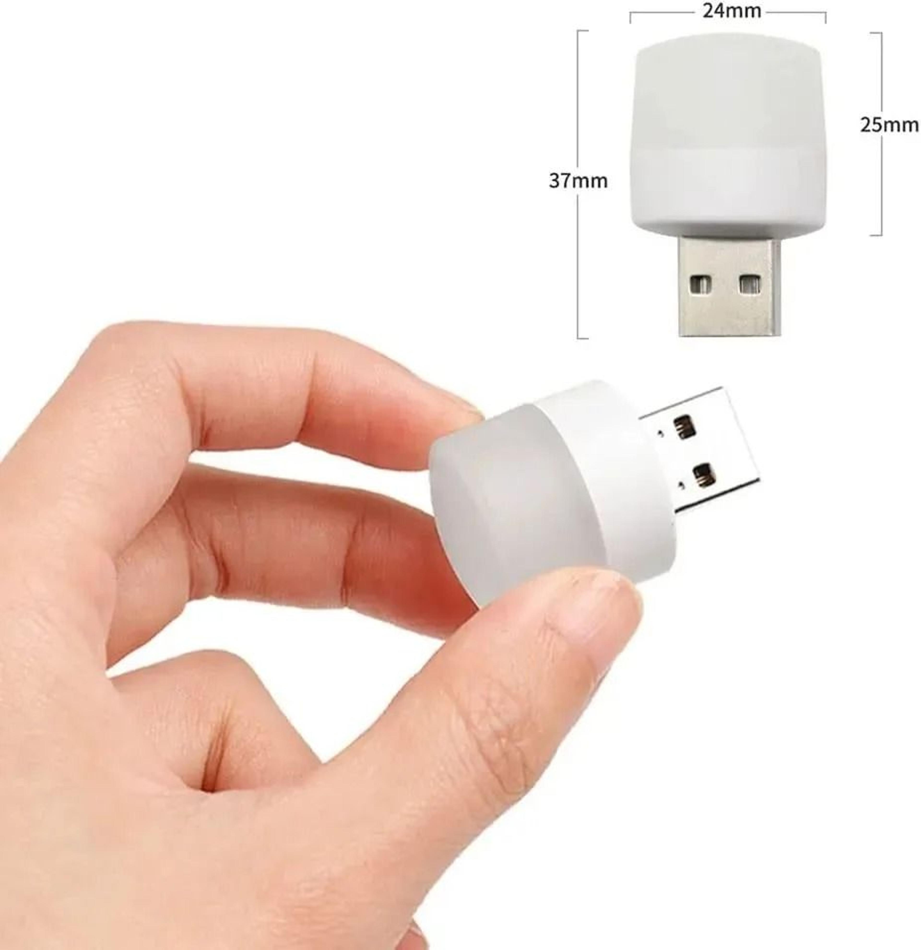 Mini Round USB LED Plug Light 5