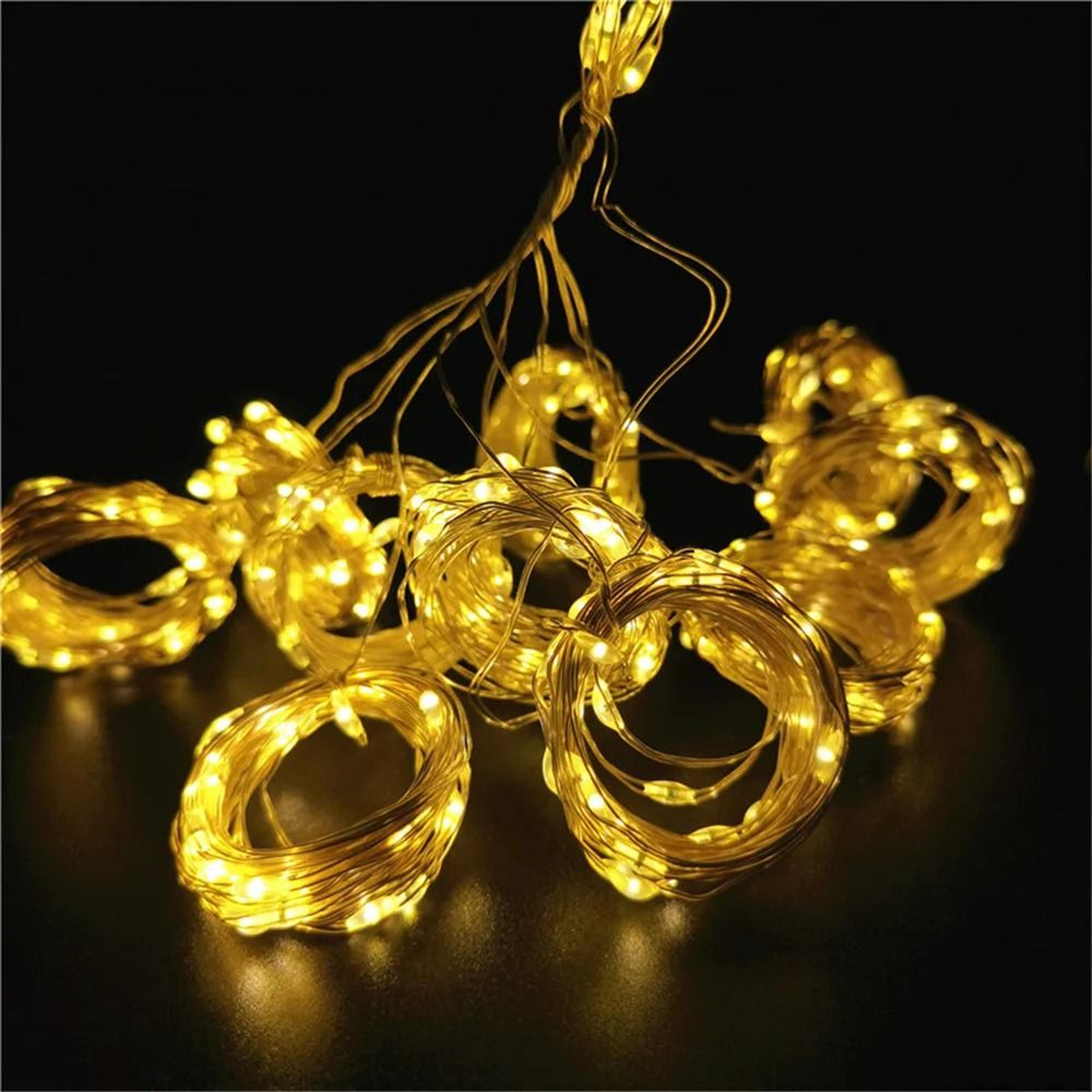 Elite USB LED Curtain Lights Remote Control Hanging Garland Lights 6