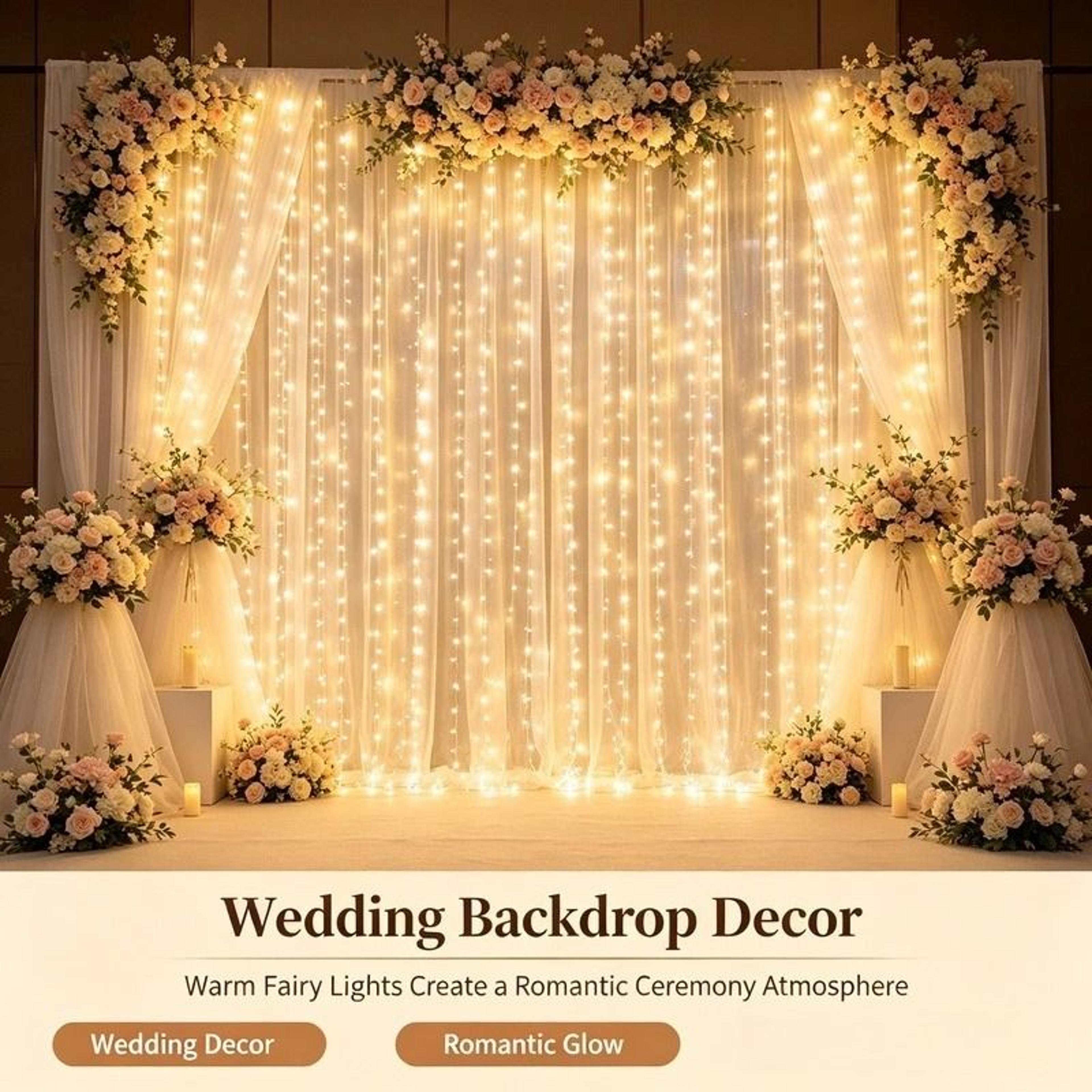 Cool USB LED Curtain Lights Remote Control Hanging Garland Lights 3
