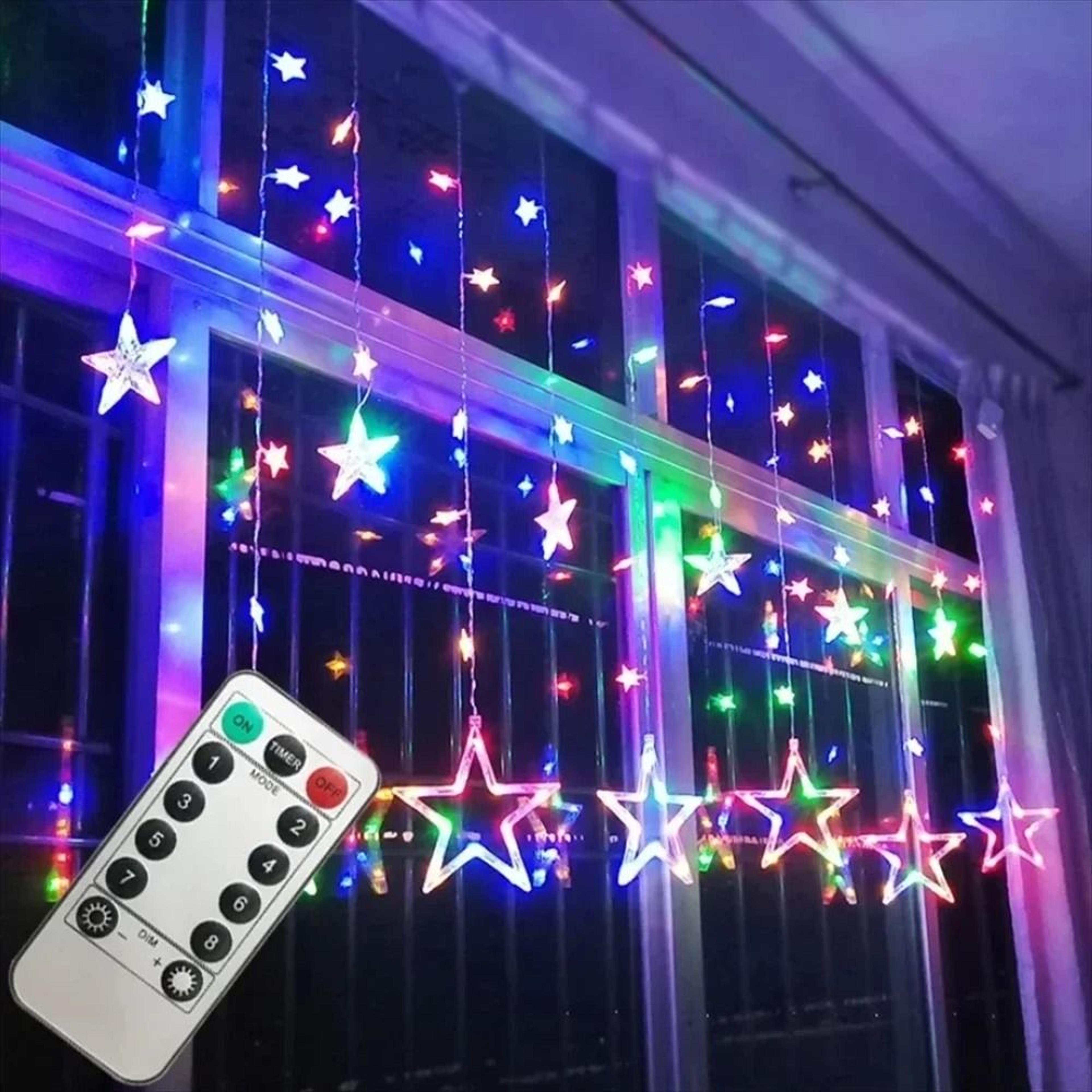 celestial starfall window icicle led curtain lights