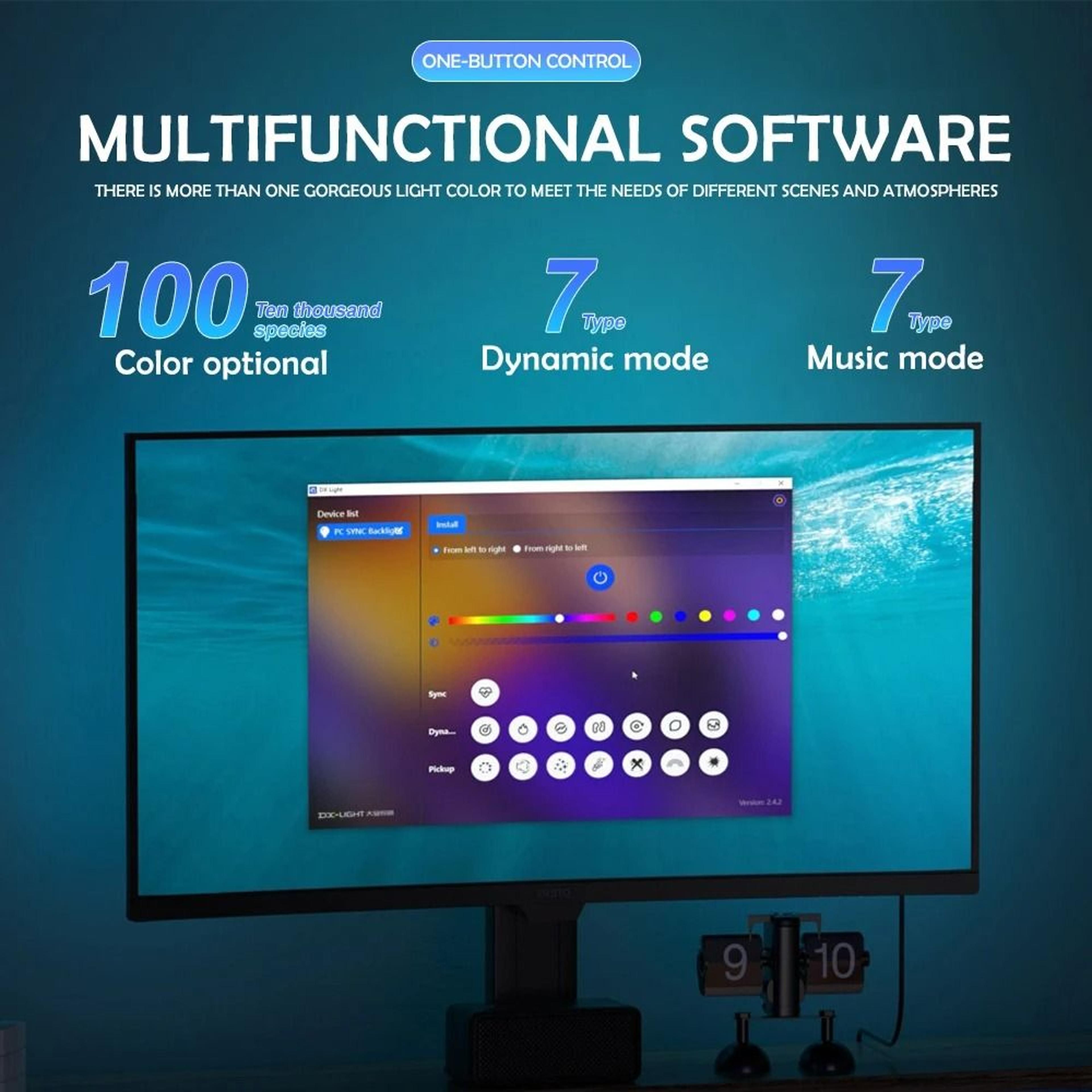 PC Monitor RGB DisplaySync Atmosphere LED Strip Light 2