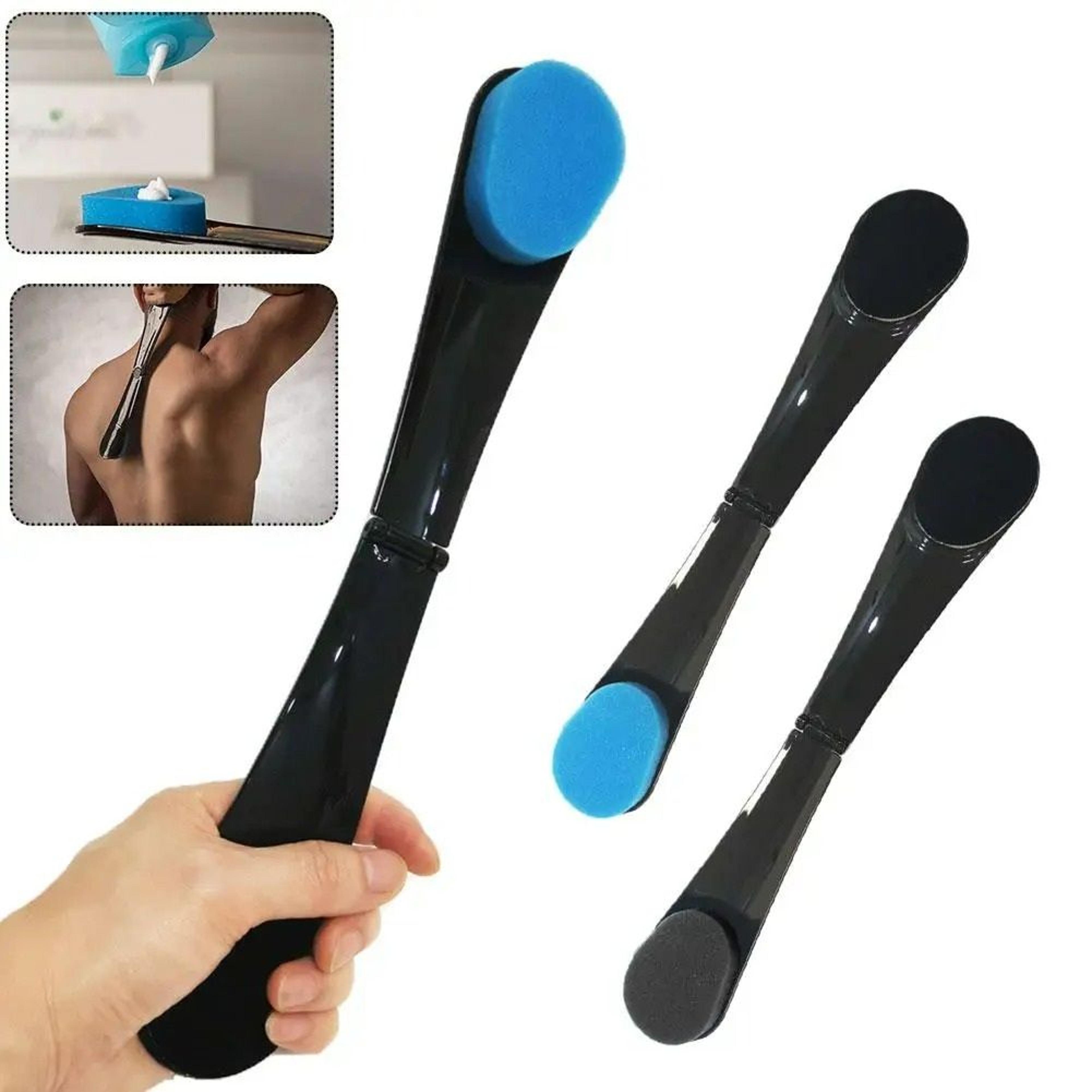 foldable self-lotion & tanning back applicator stick