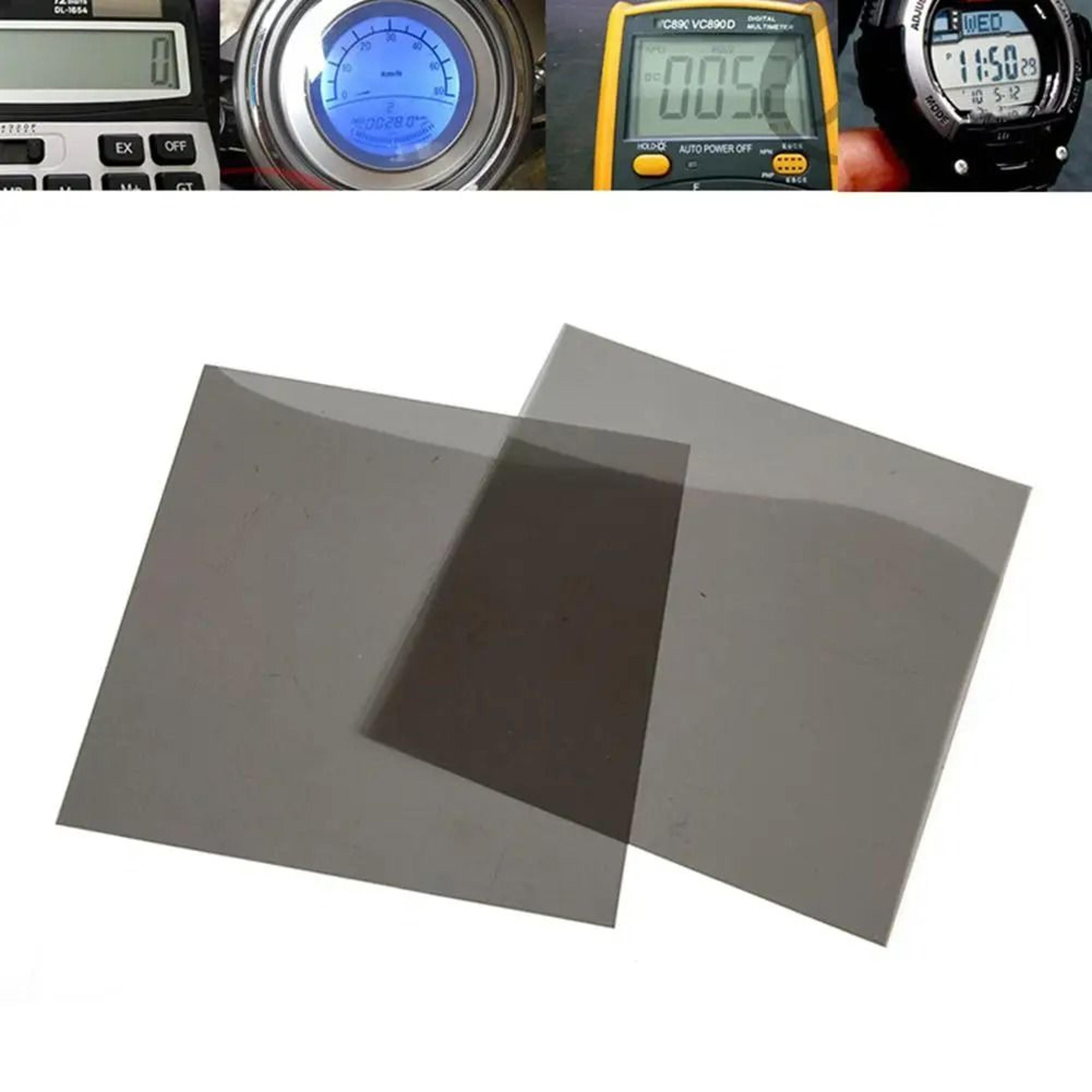universal polarizing film sheets for lcd displays