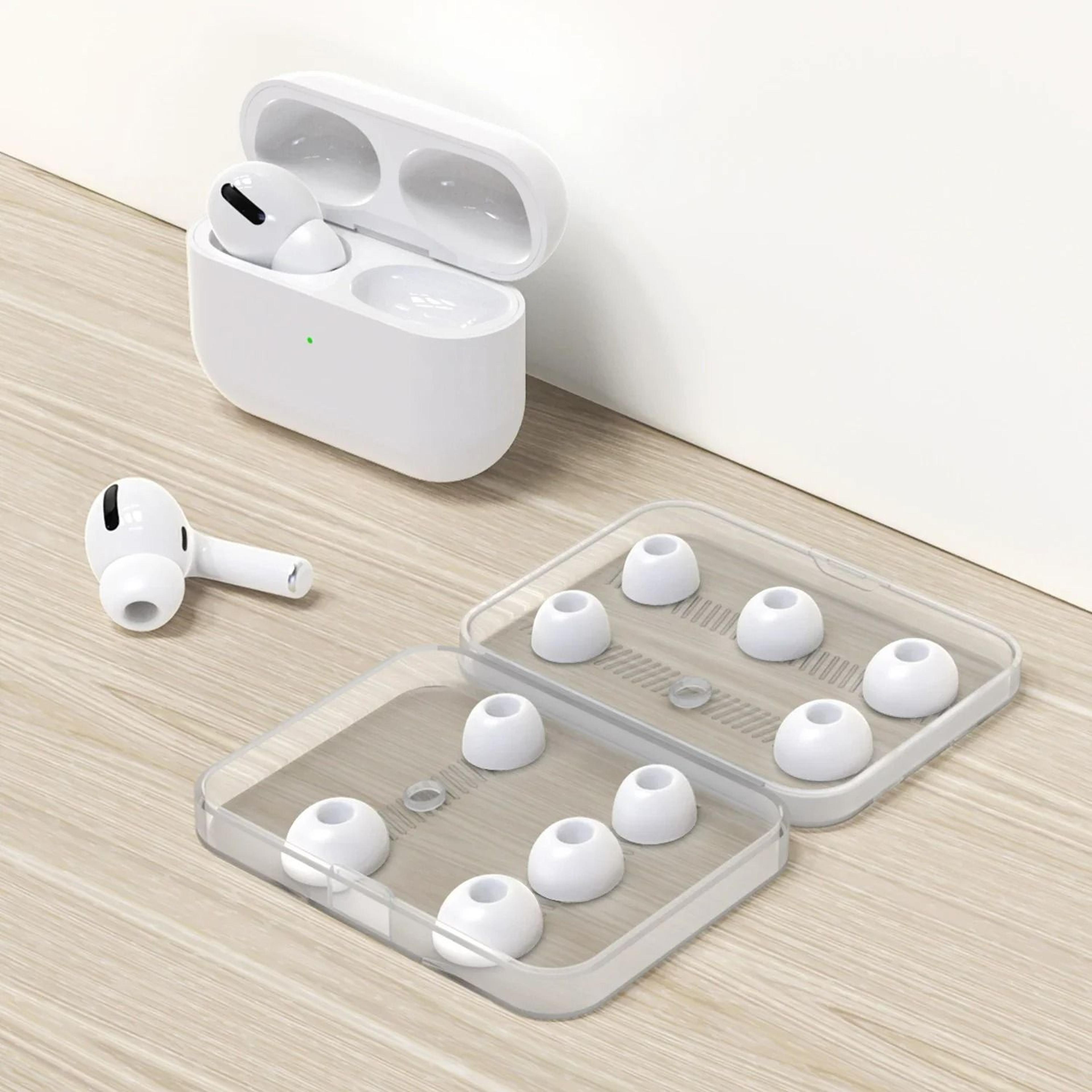 replacement silicone ear tips with dust mesh for airpods pro