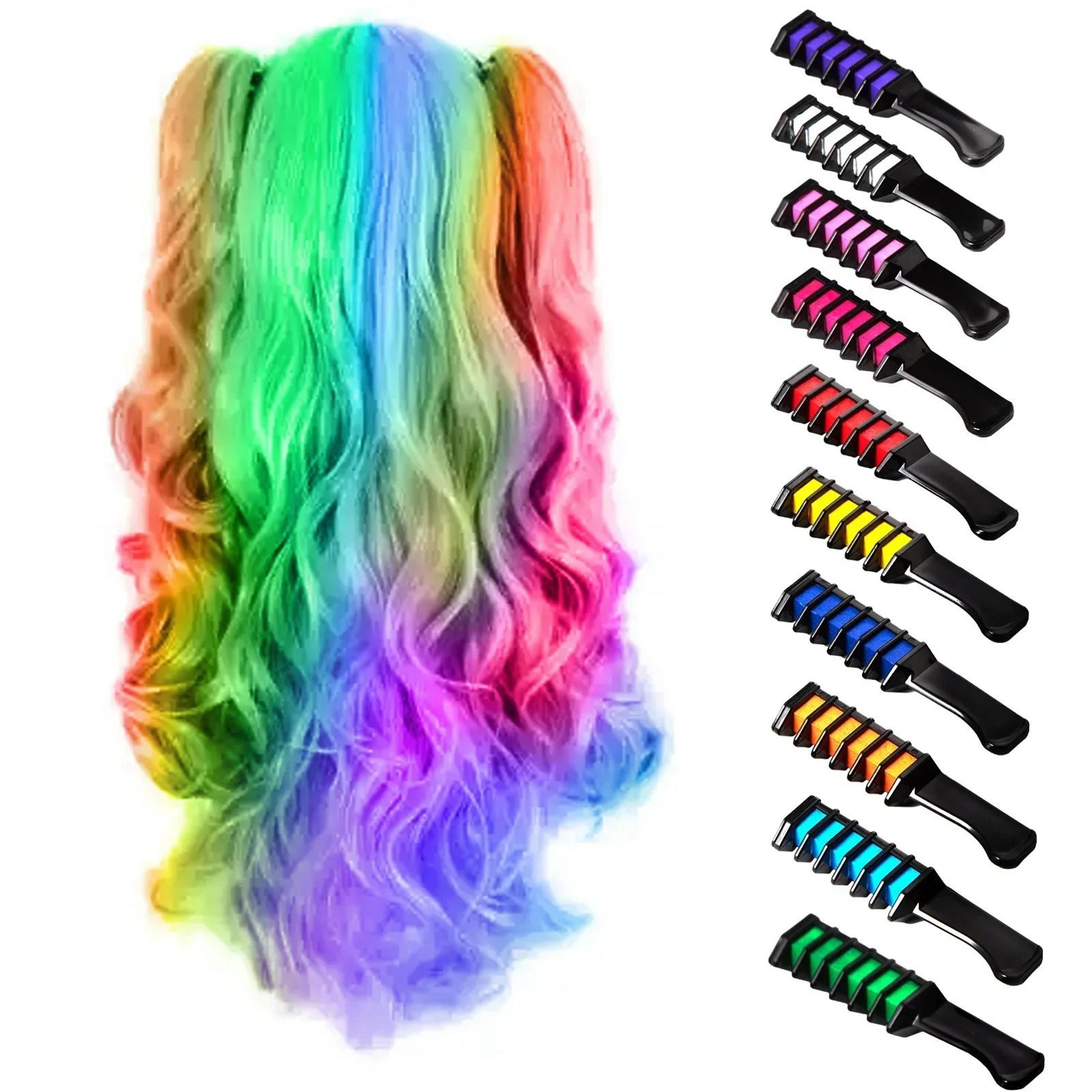 temporary hair dye chalk comb