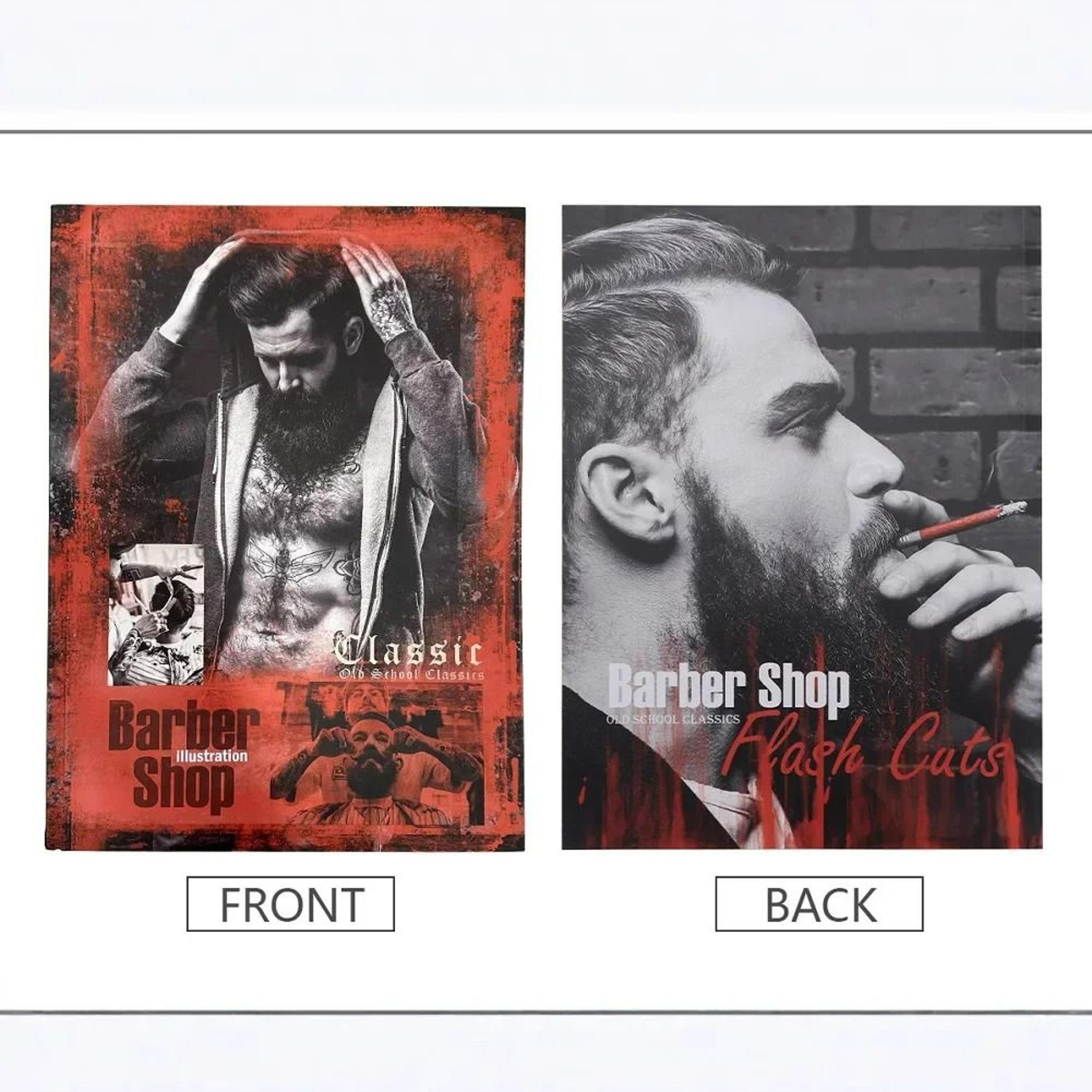 Barbershop Hairdressing Design Illustration Magazine Album 6