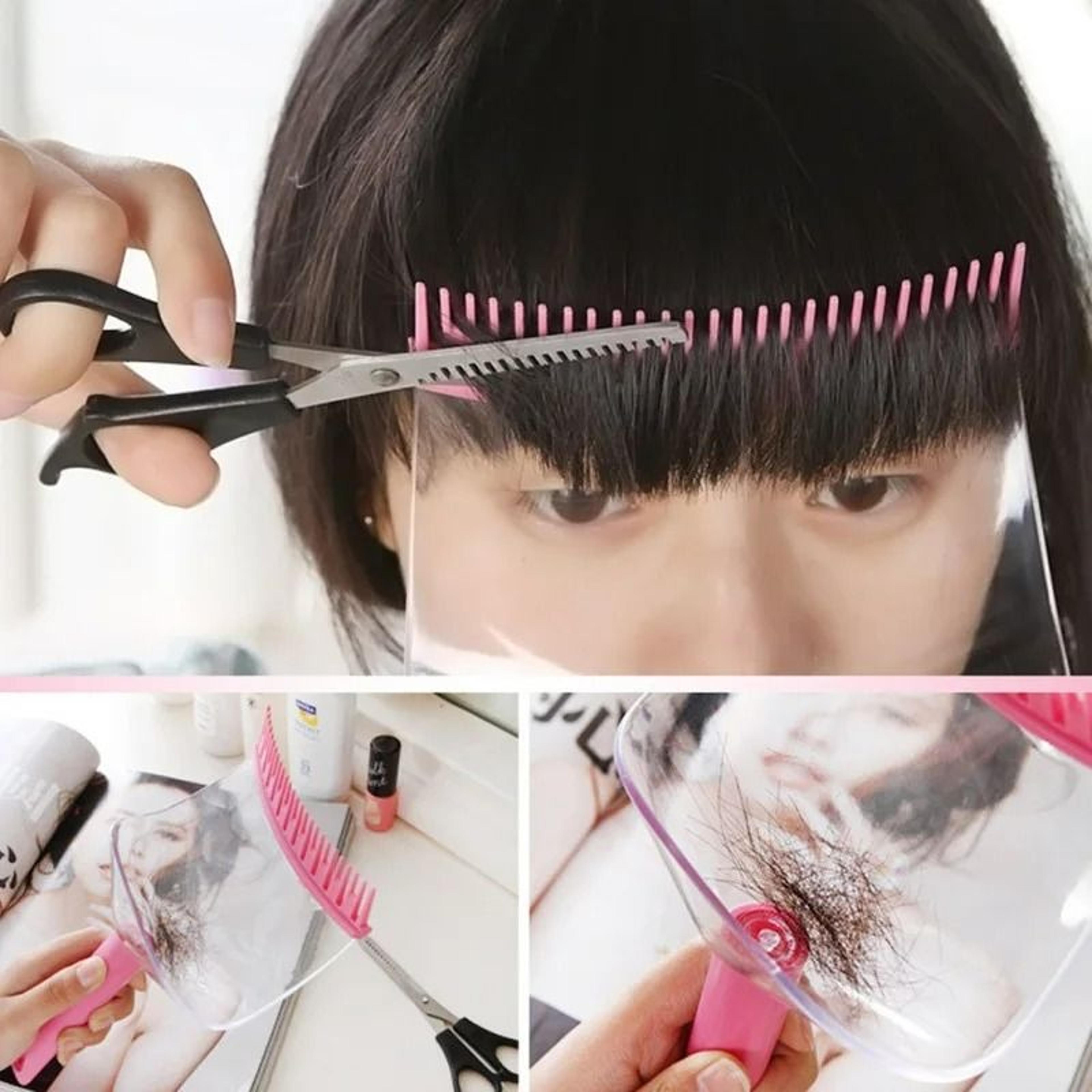 barber professional bangs cutting and straightening comb
