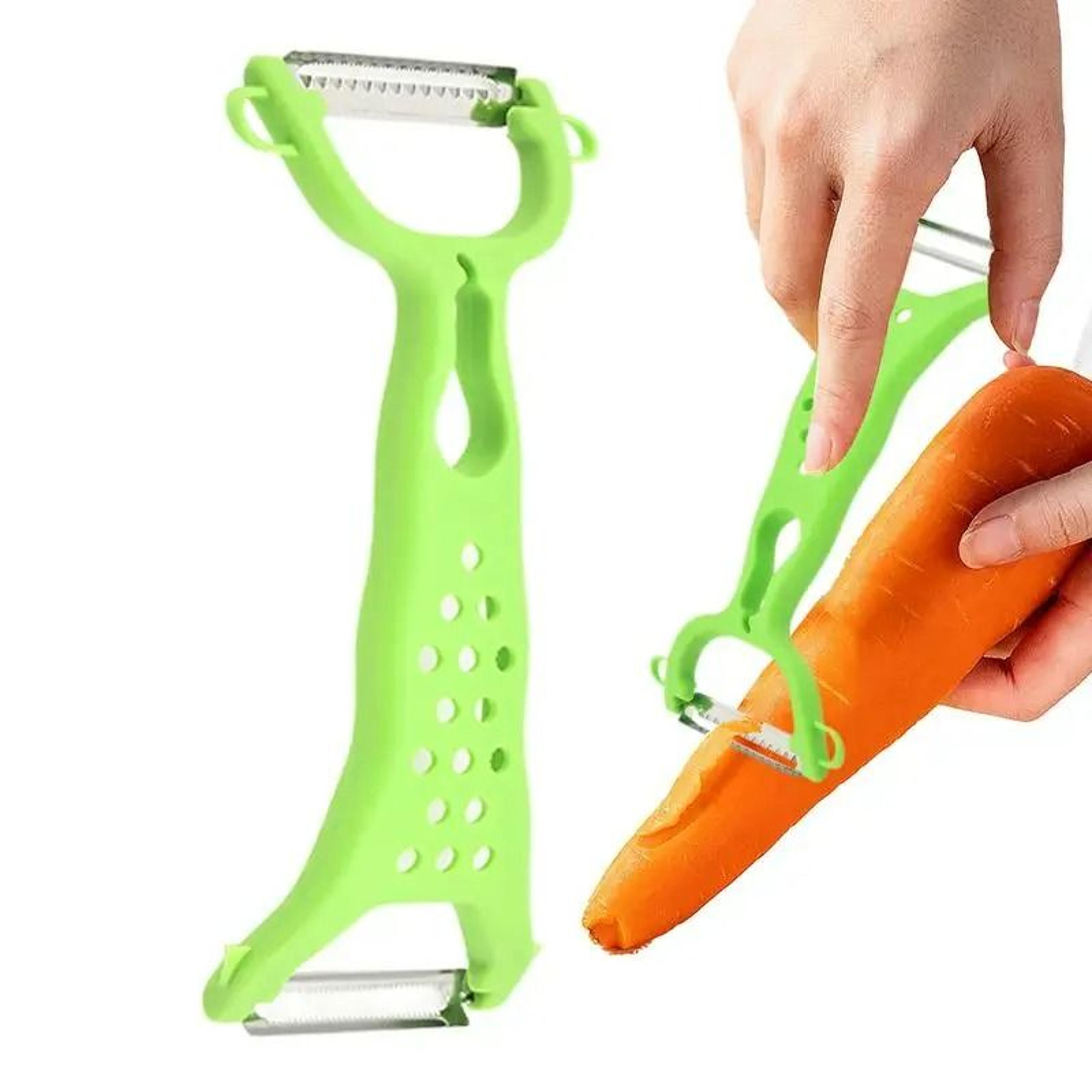 wide-blade vegetable peeler and cabbage shredder