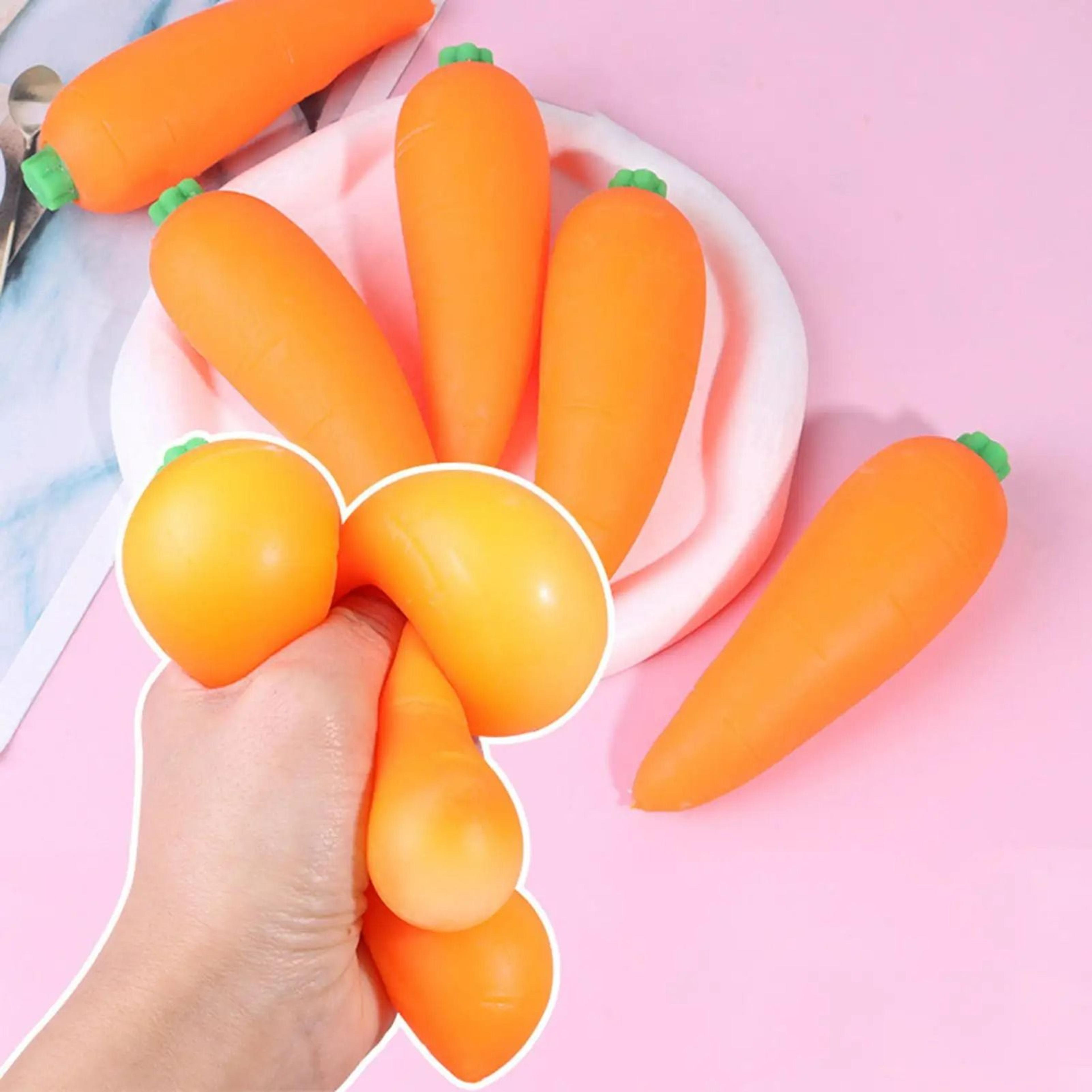 sensory carrot squeeze toy for stress relief