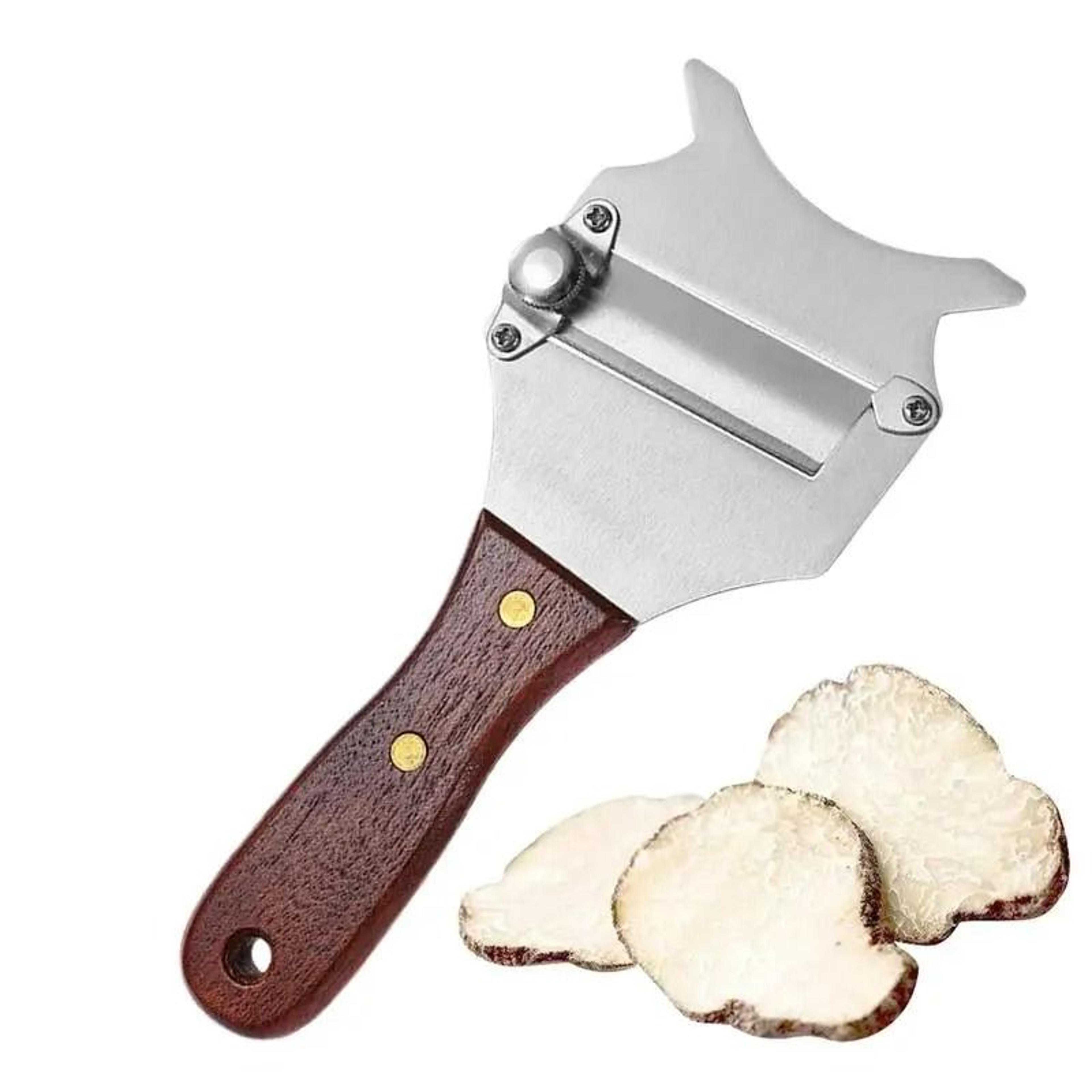 stainless steel truffle shaver and cheese slicer