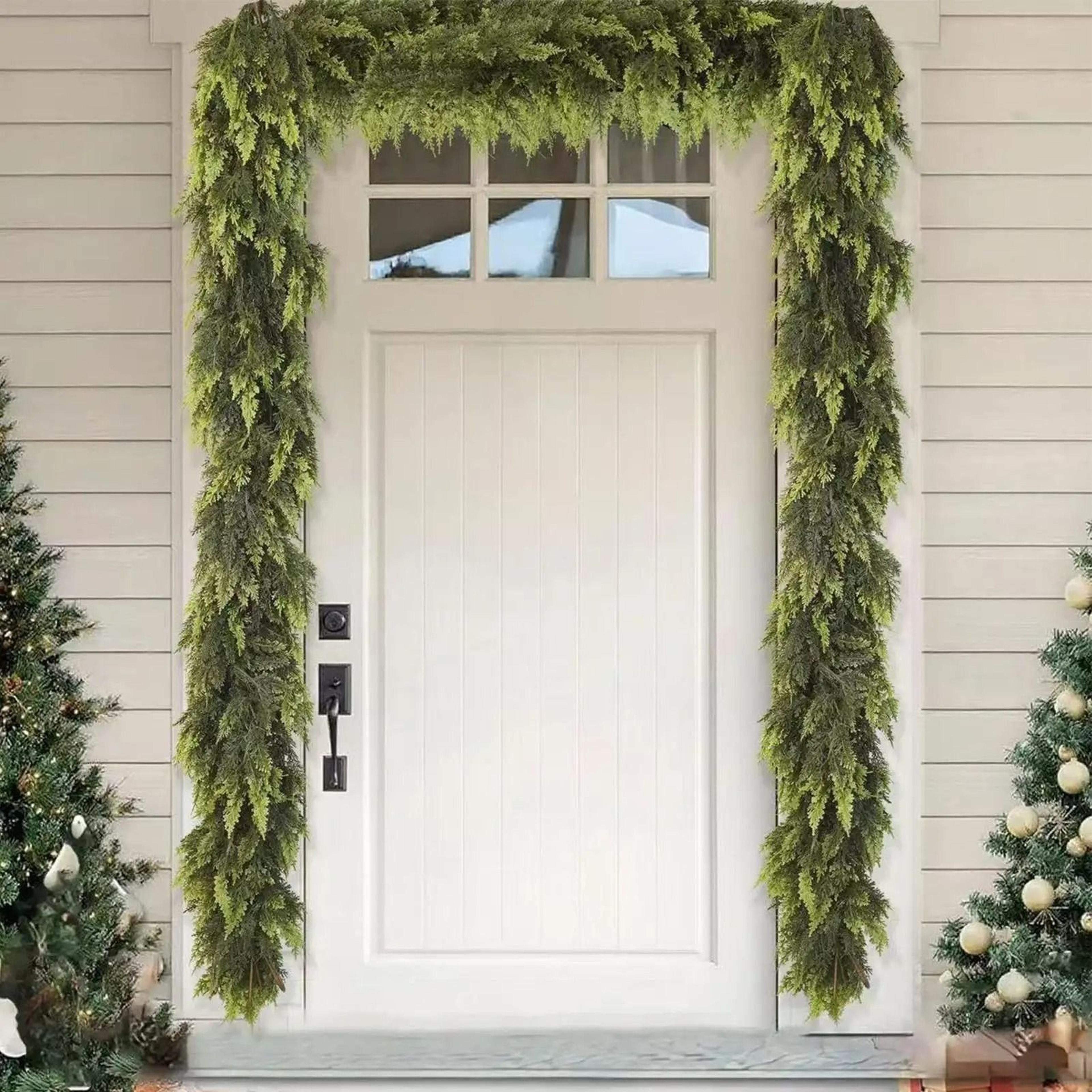 artificial christmas pine greenery garland