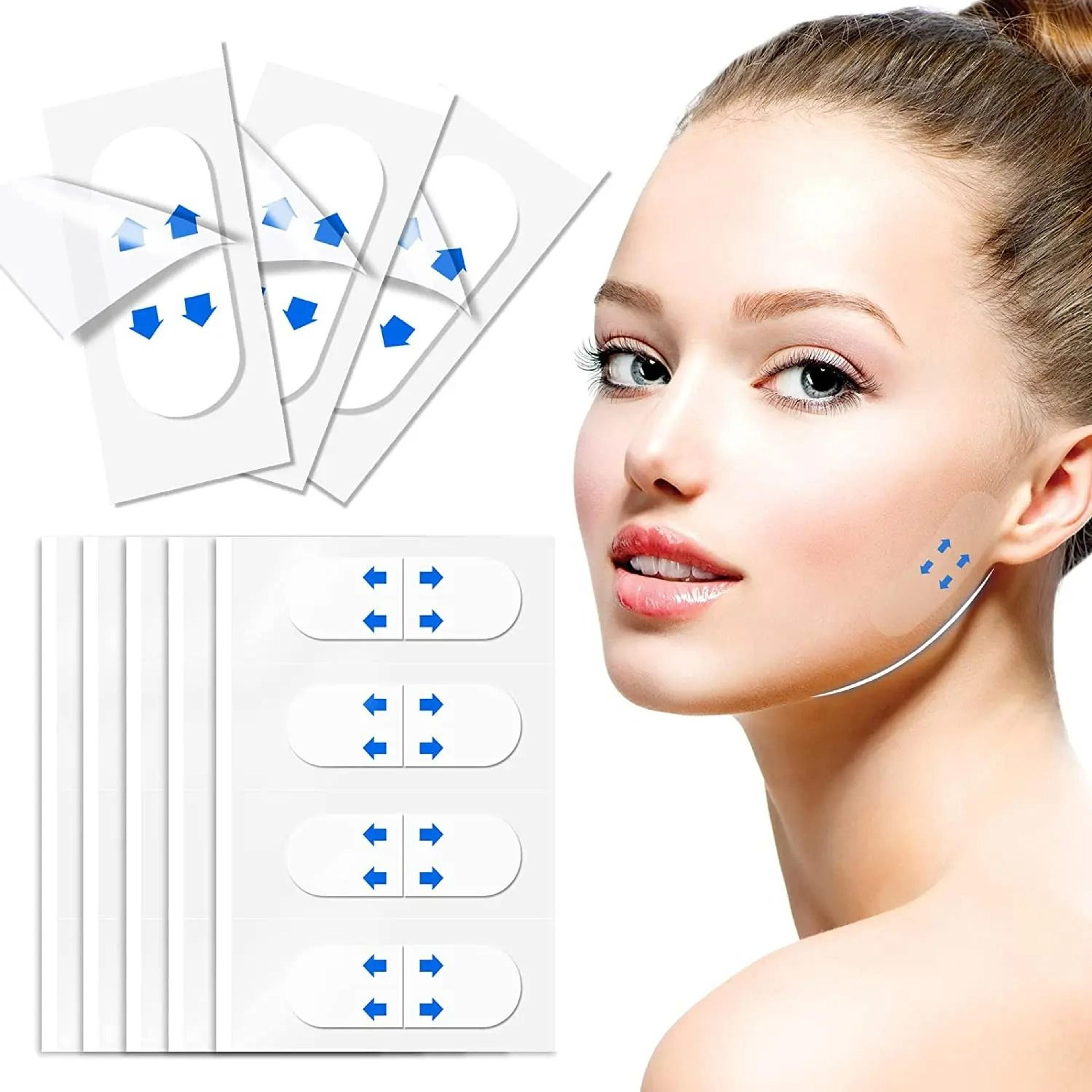 80-piece invisible v-shape face lifting tape set