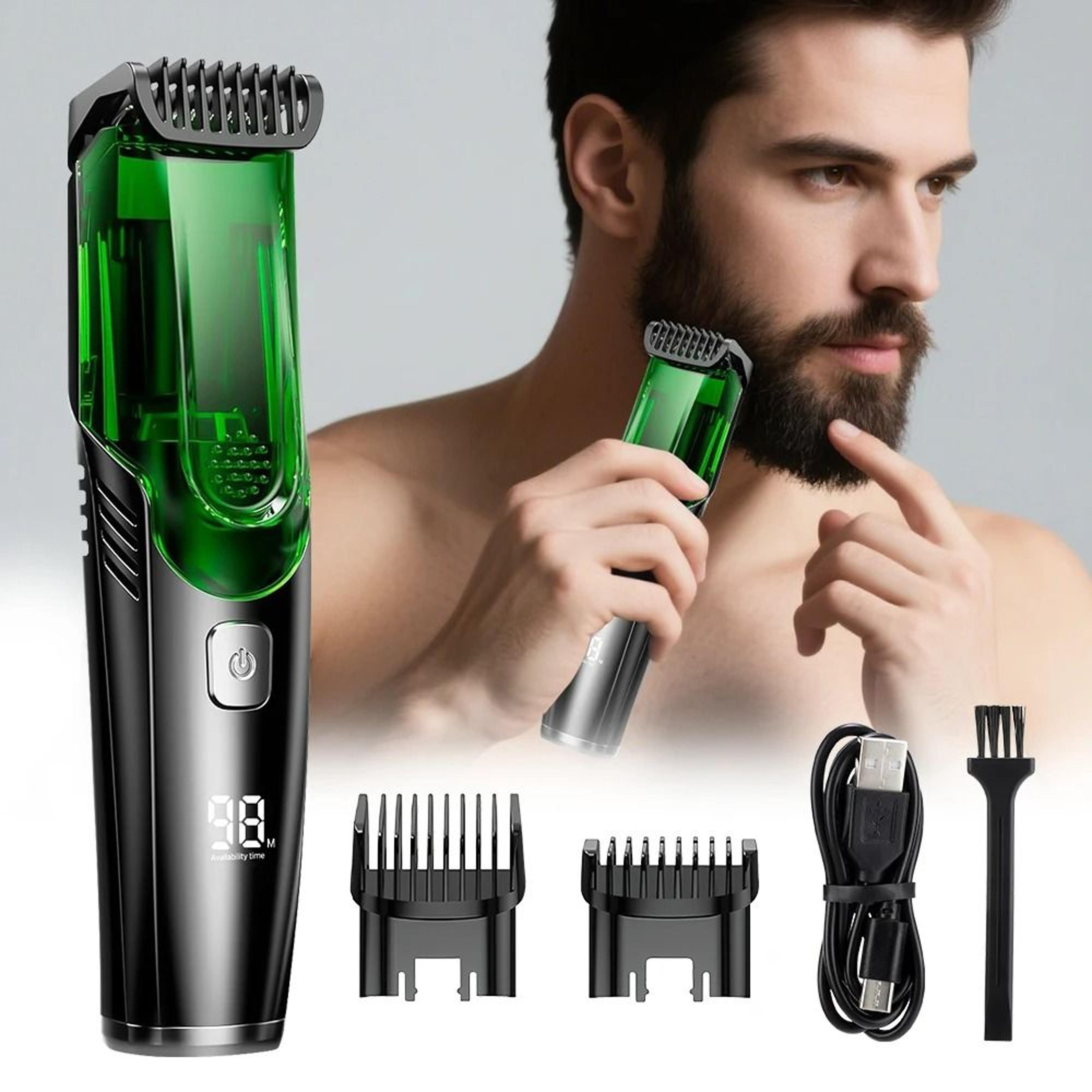 vacuum cordless men's beard & stubble trimmer