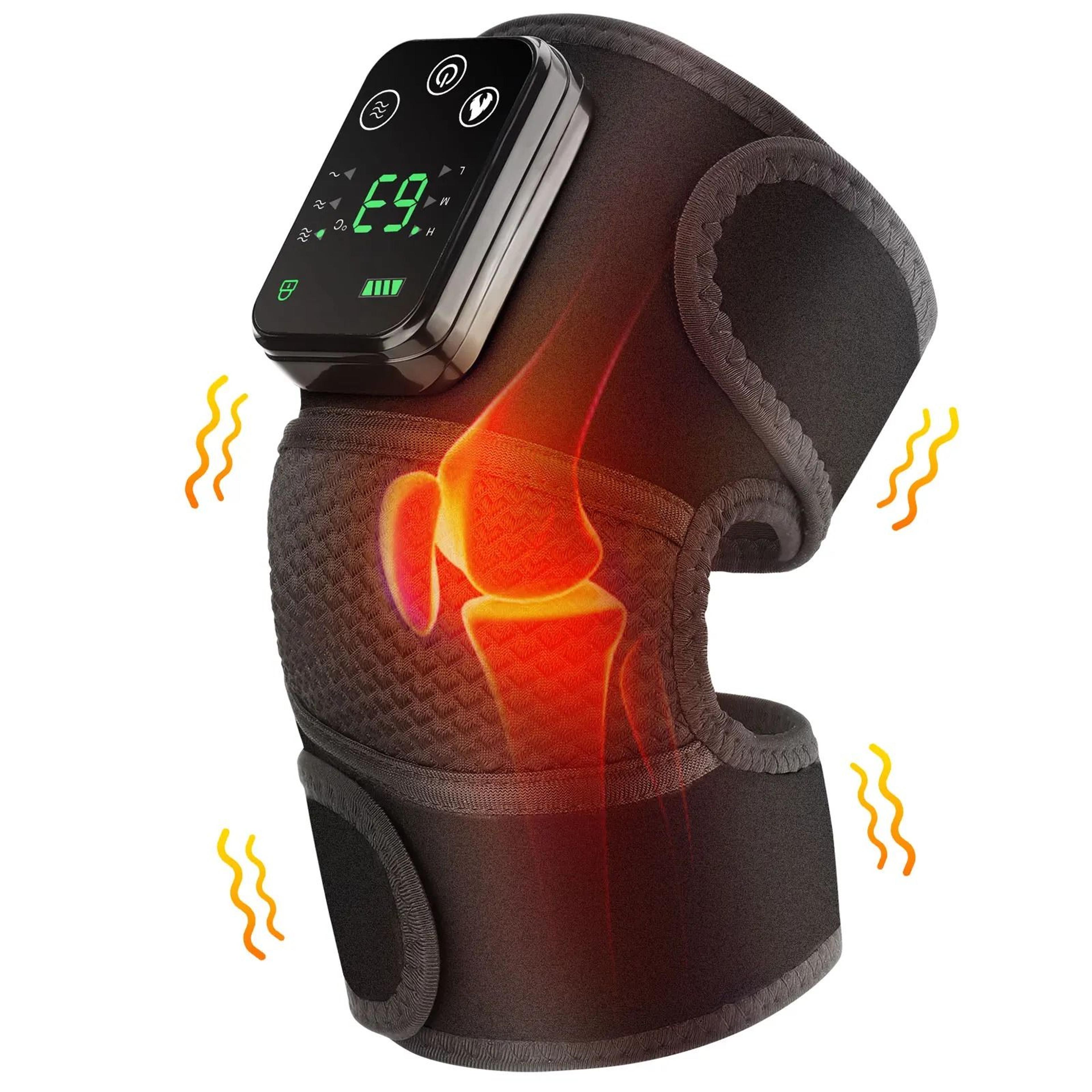 smart heated joint massager & thermal support brace