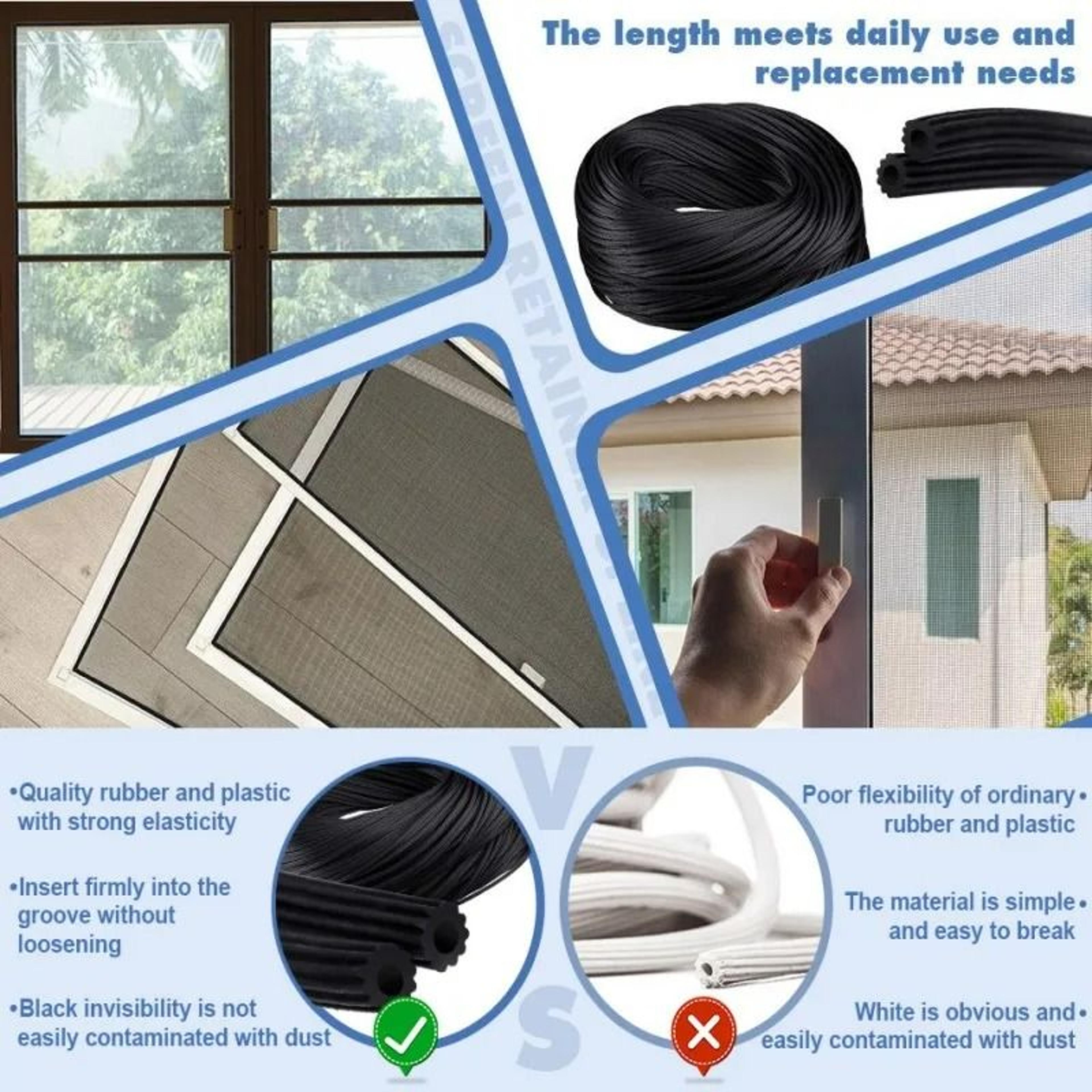 Silicone Rubber Screen Window Sealing Strip 5