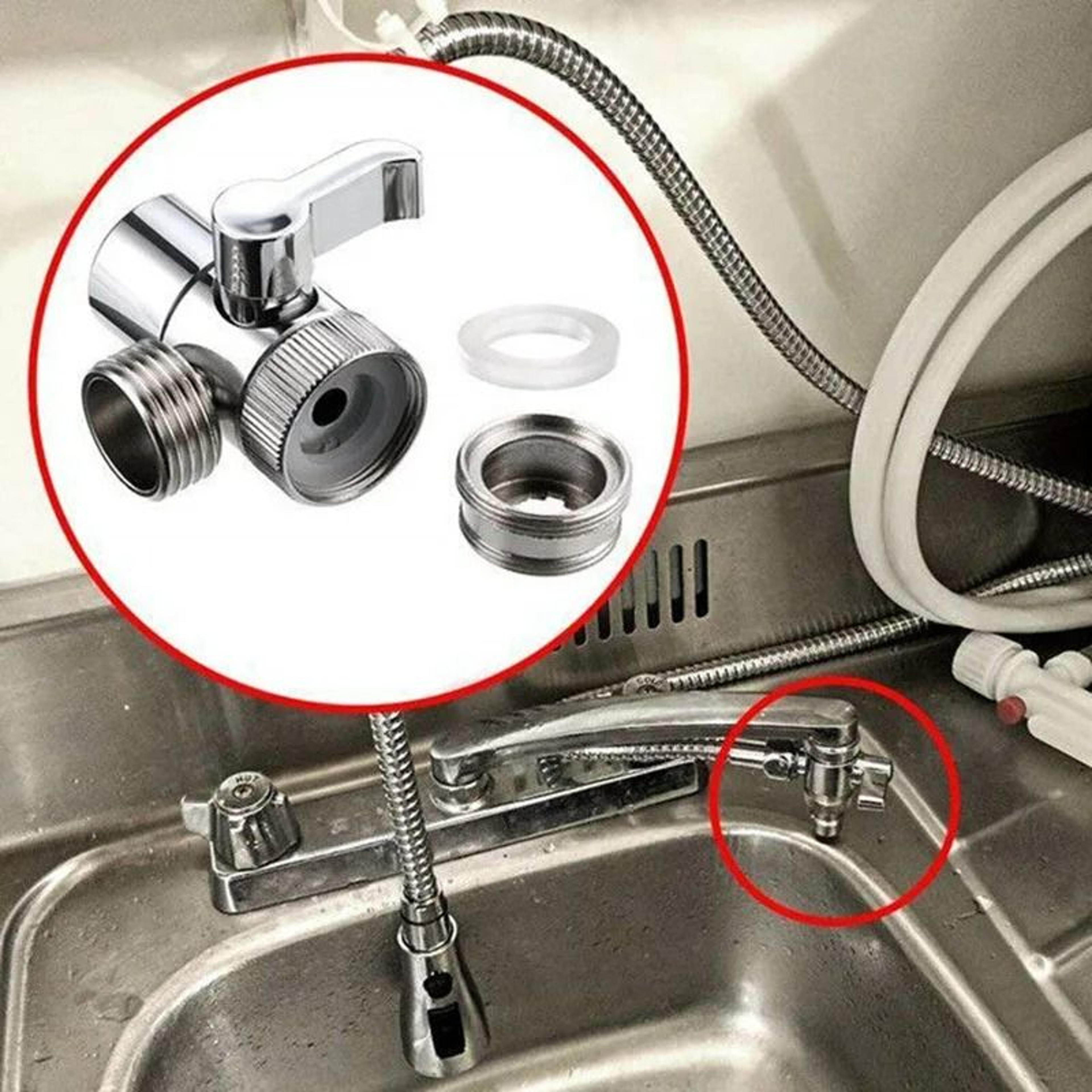 kitchen switch faucet adapter & sink water tap diverter valve