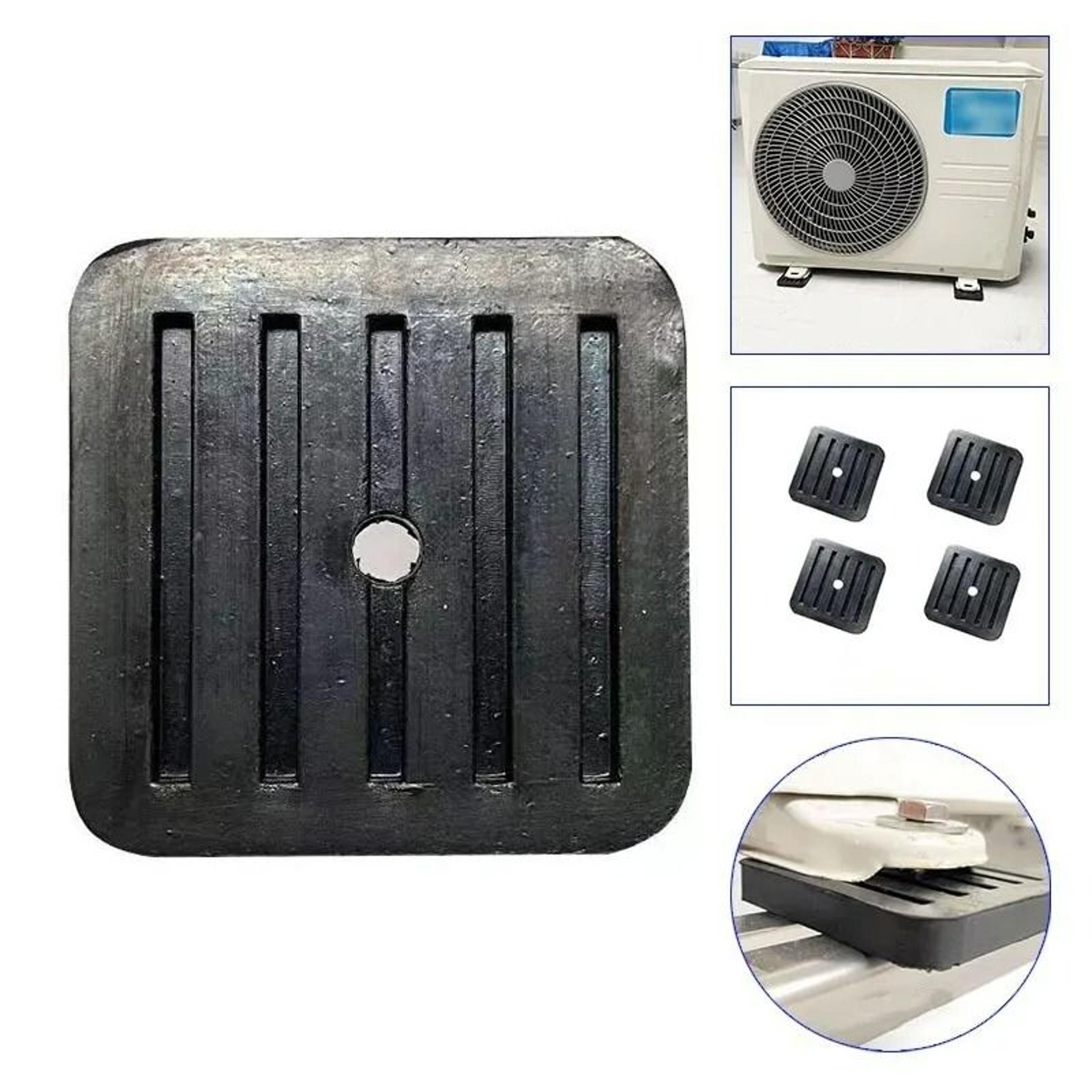 4-piece heavy-duty anti-vibration rubber mount pads for ac outdoor units
