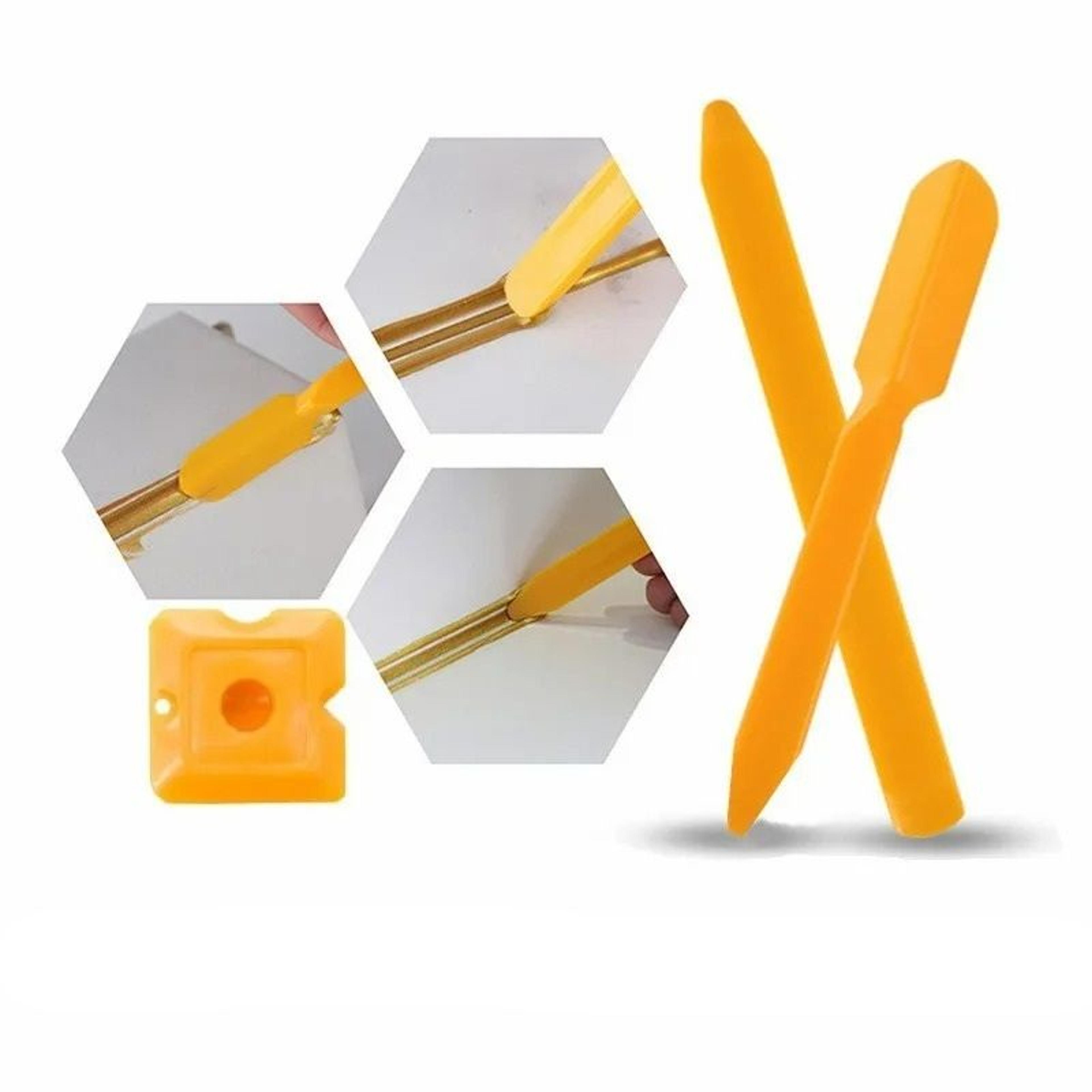 3-in-1 caulking tool kit & sealant spreader scraper set