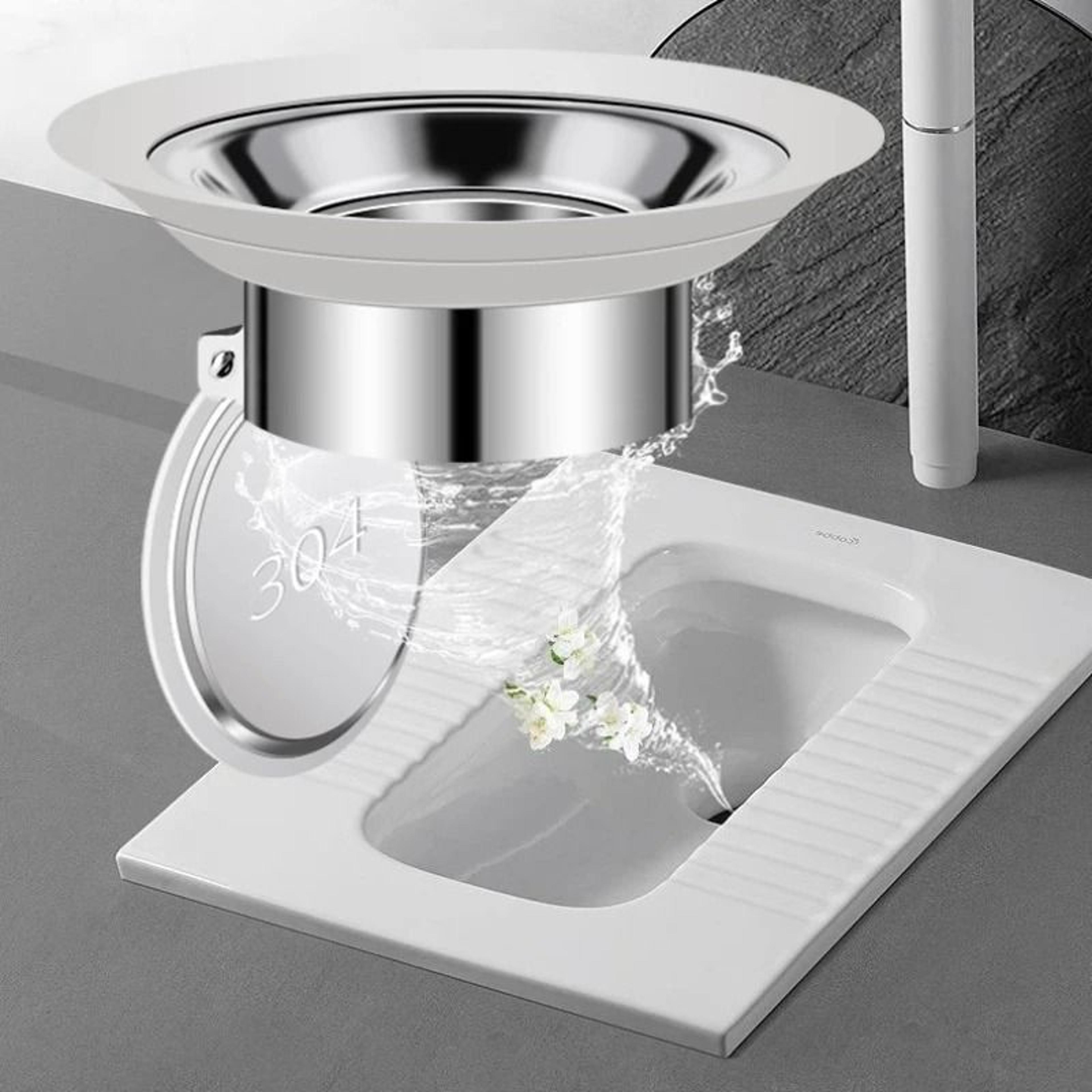 stainless steel squatting pan anti-odor stopper & deodorizing plug