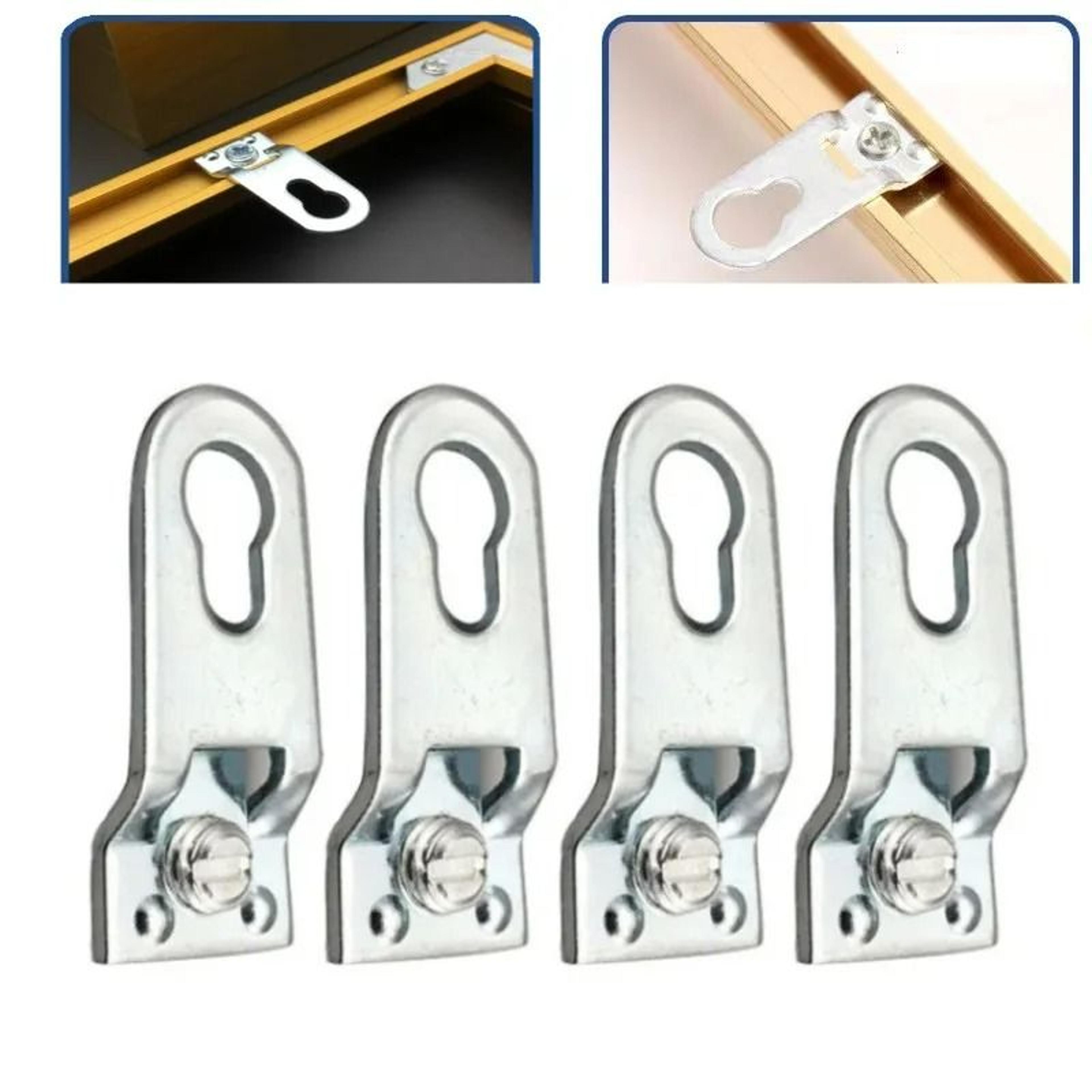10-pack metal keyhole hanger fasteners for picture frames & cabinets