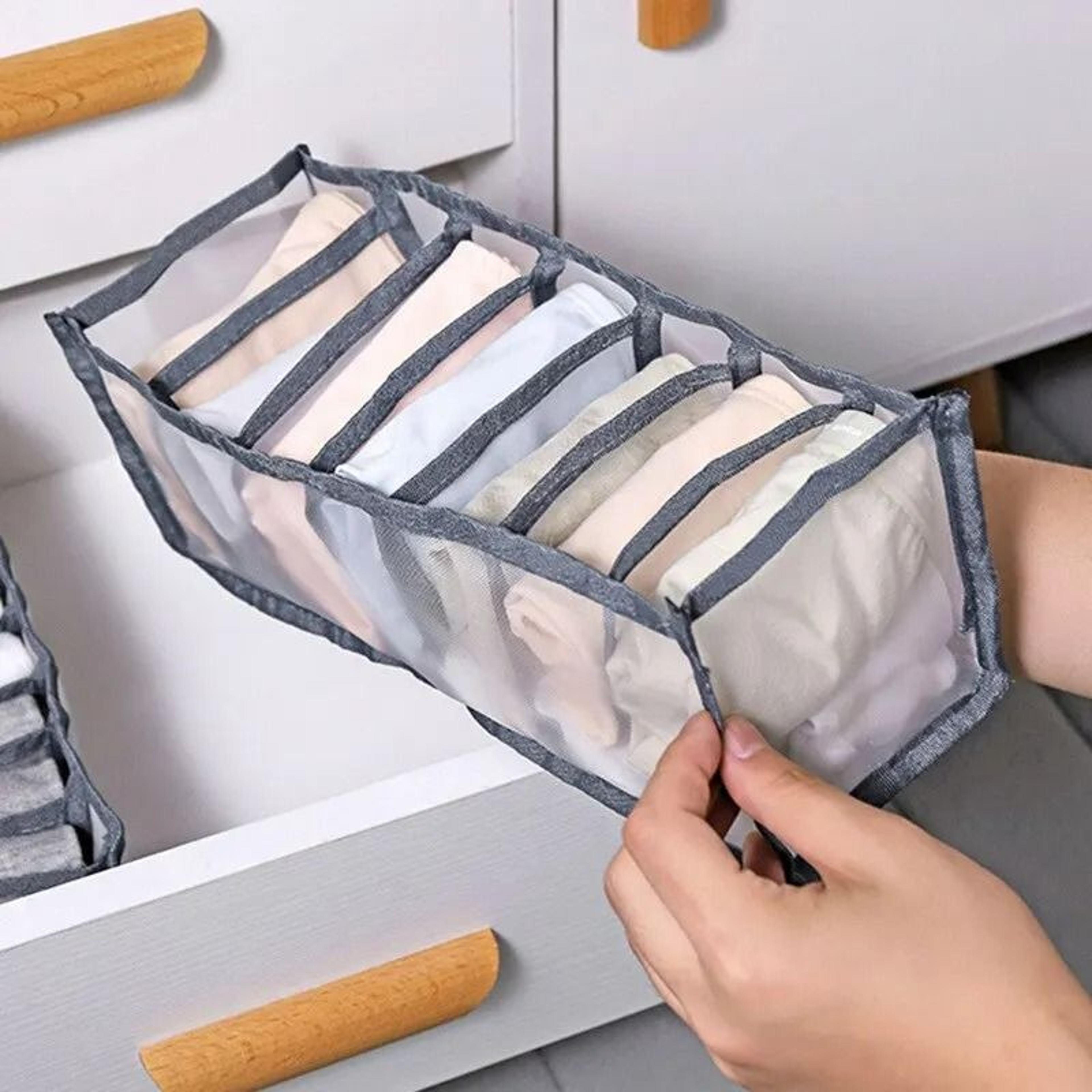 foldable mesh underwear & drawer organizer storage box