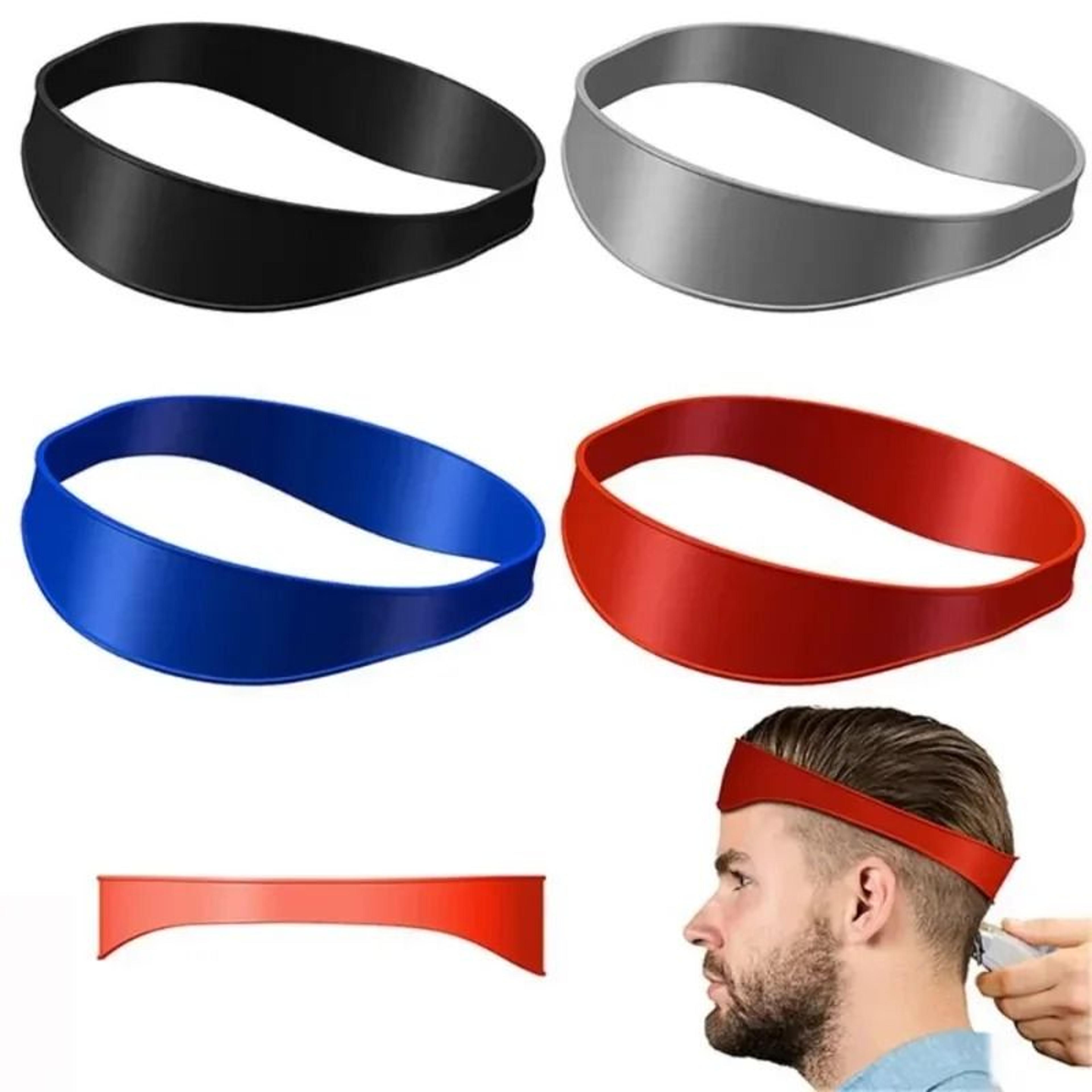 curved silicone neckline shaving template & fade haircut guide