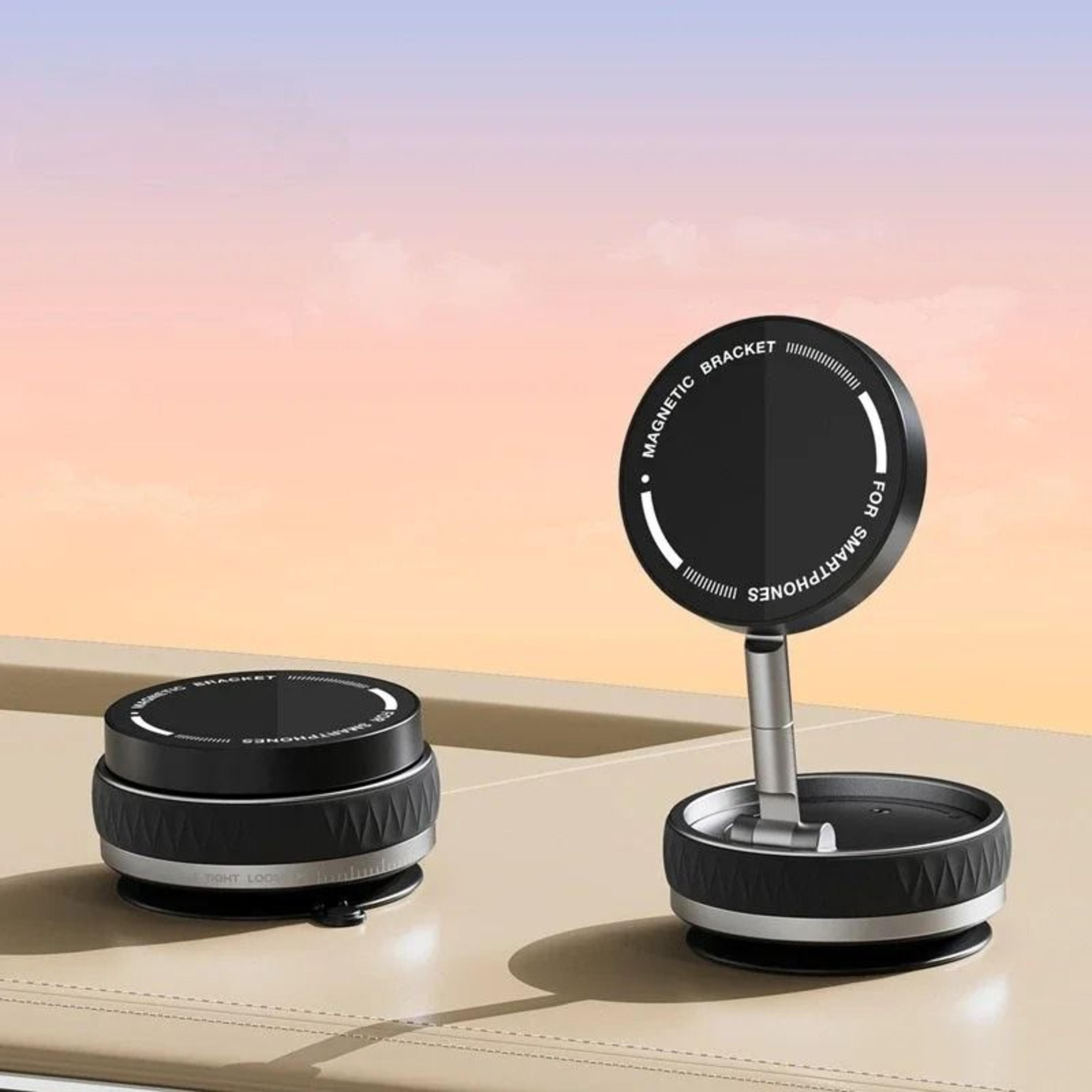magnetic vacuum suction cup 360° adjustable car & universal phone holder