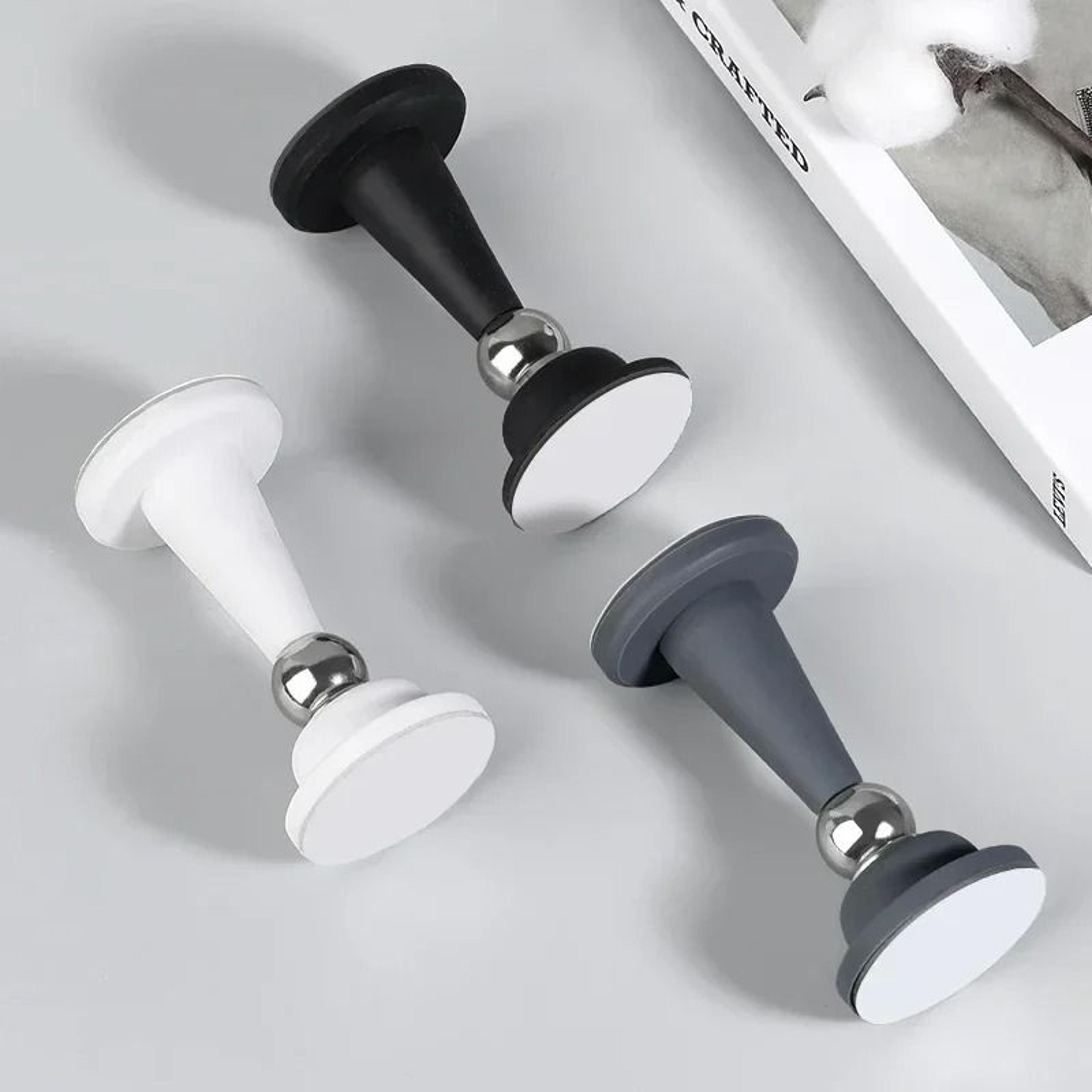 no-drill silicone magnetic door stopper & wall buffer