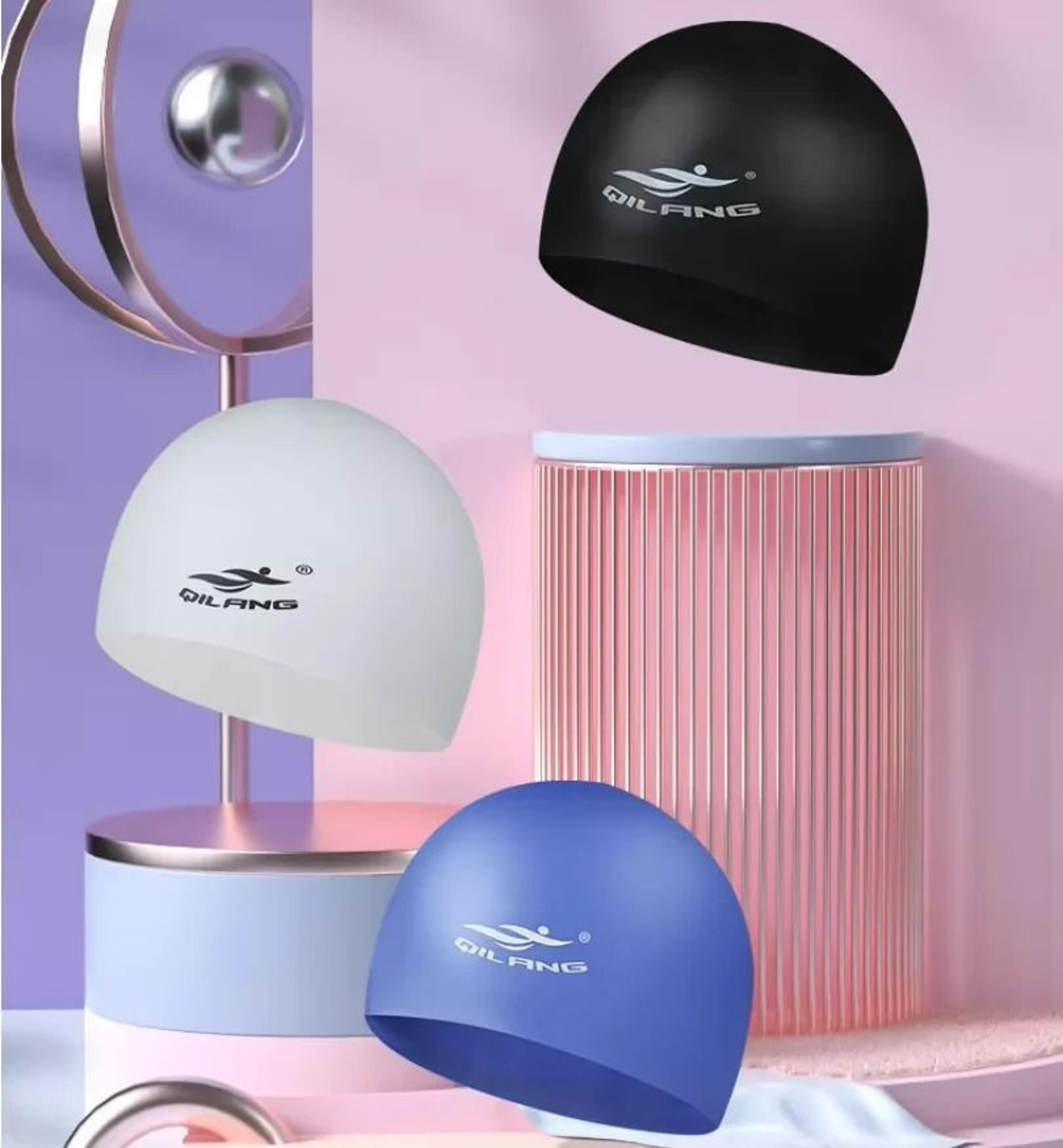 HighElasticity Waterproof Silicone Swimming Cap 2