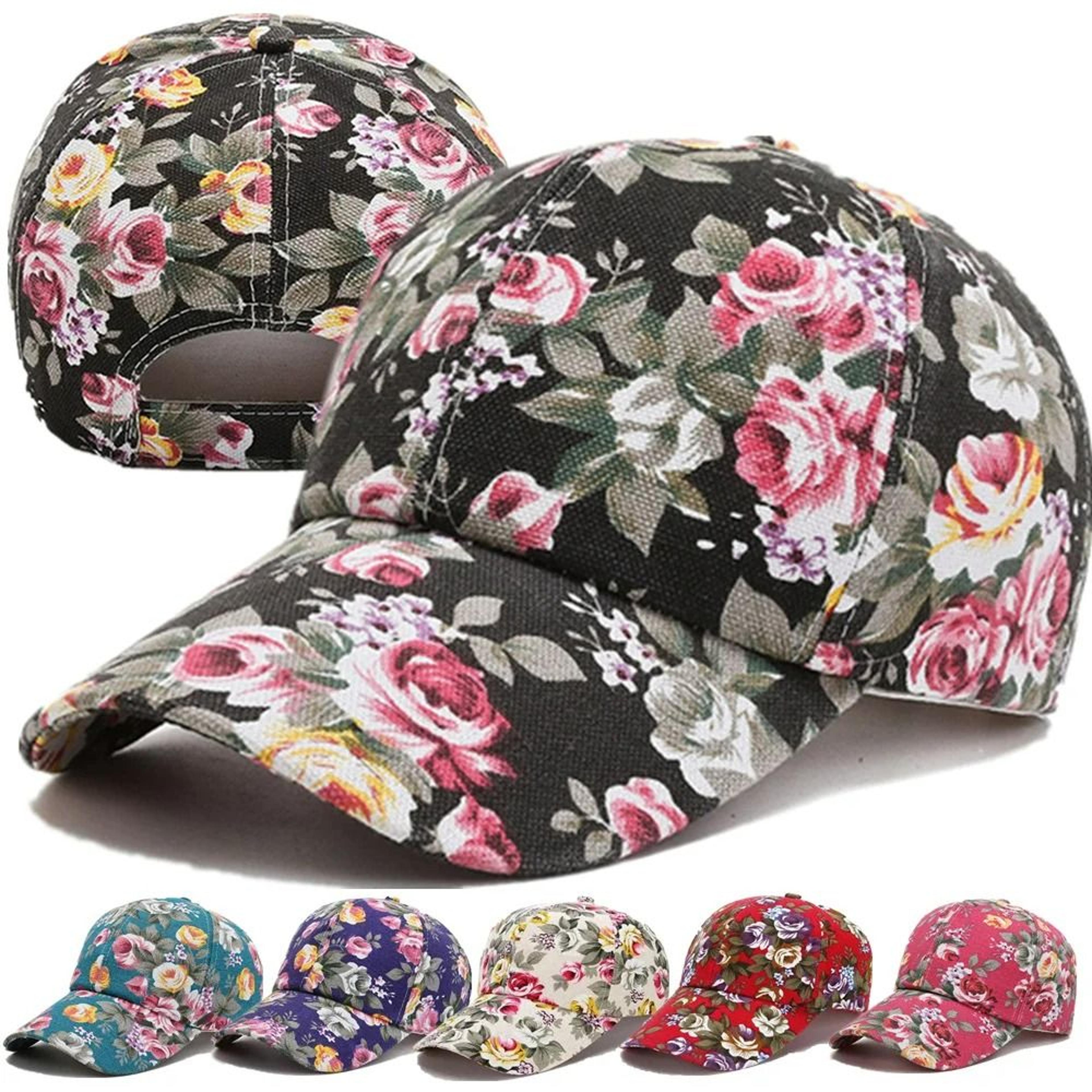 women's floral & plant print summer trucker hat