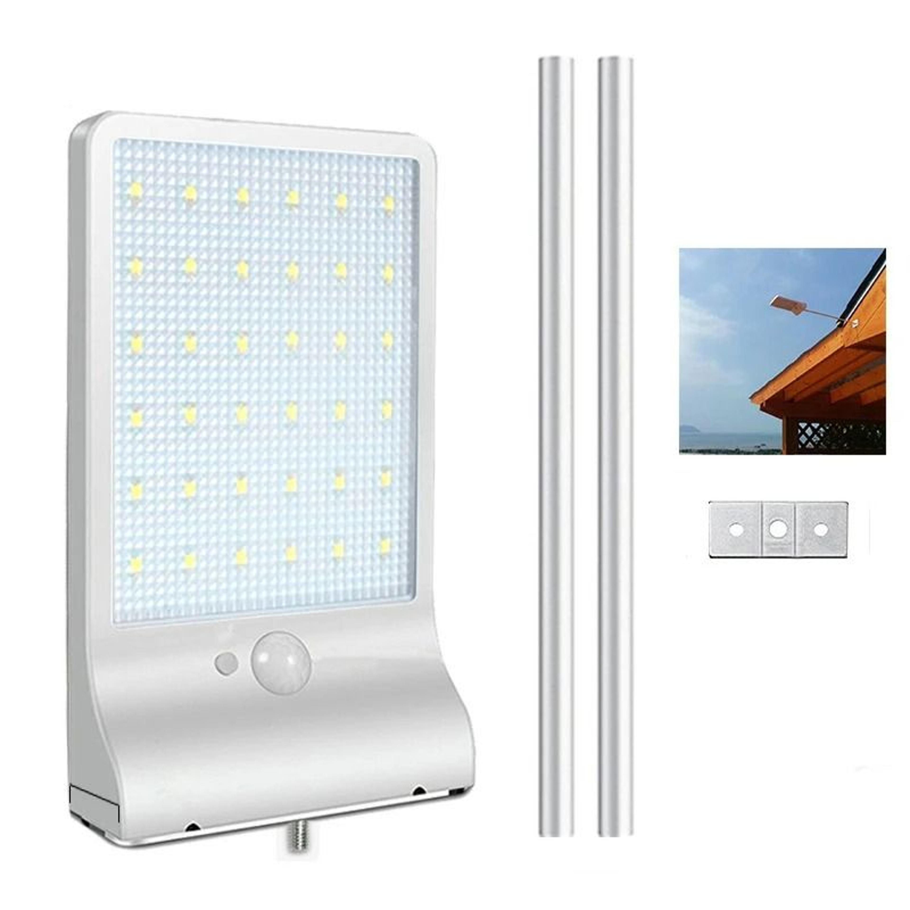 outdoor solar pir motion sensor wall light