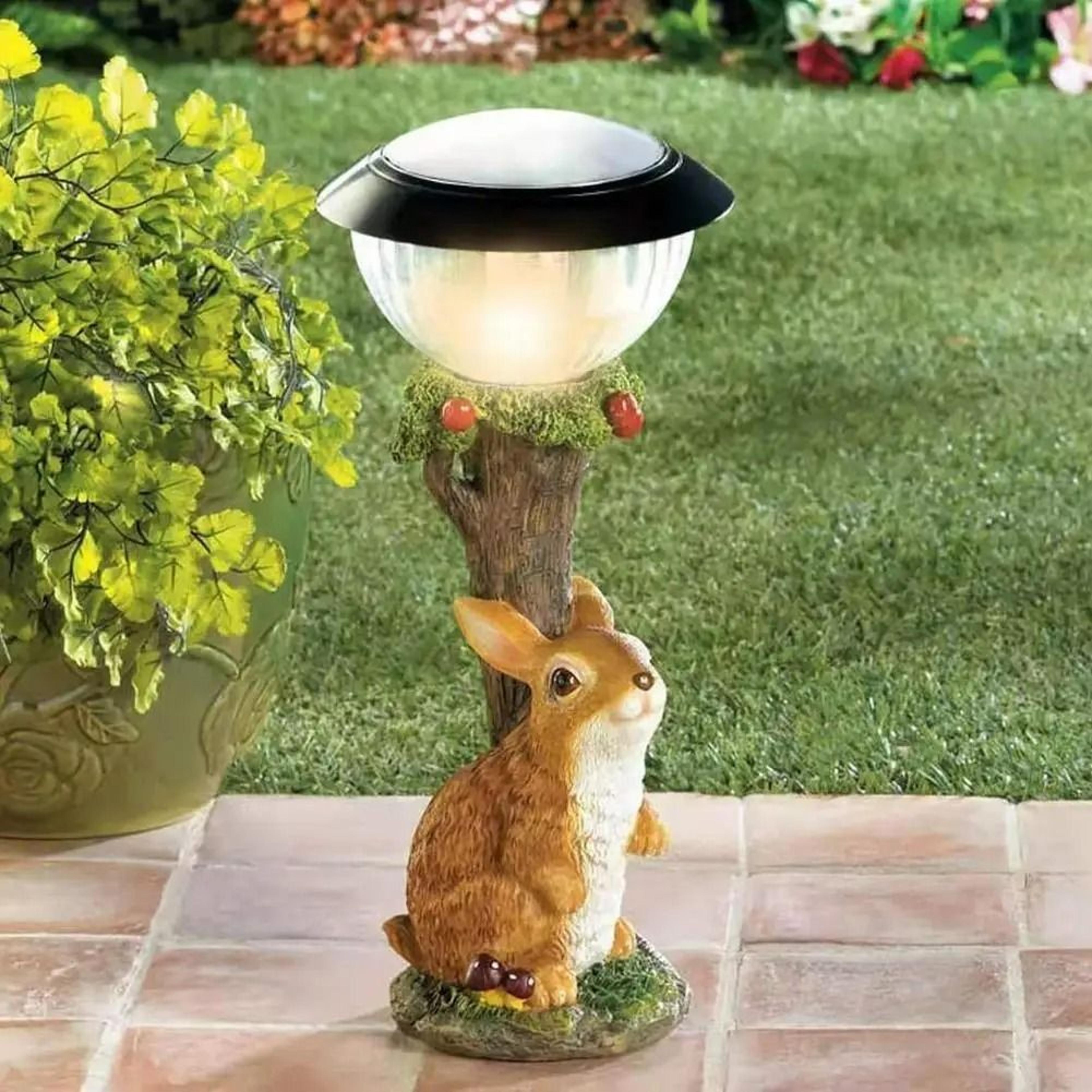 outdoor solar climbing animal garden statue & window light